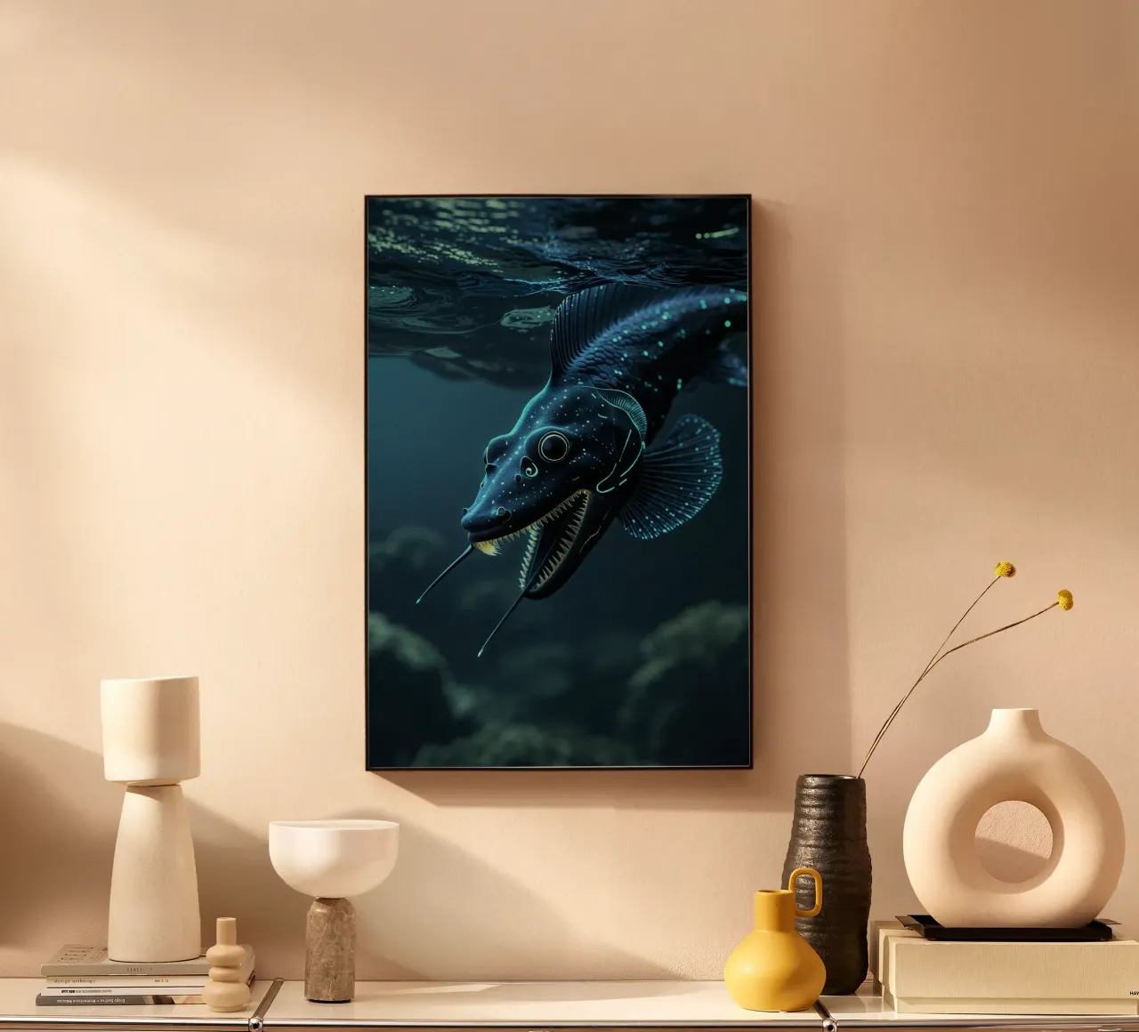 Bioluminescent Nightmare in the Depths pannello forex da AlbertKlee