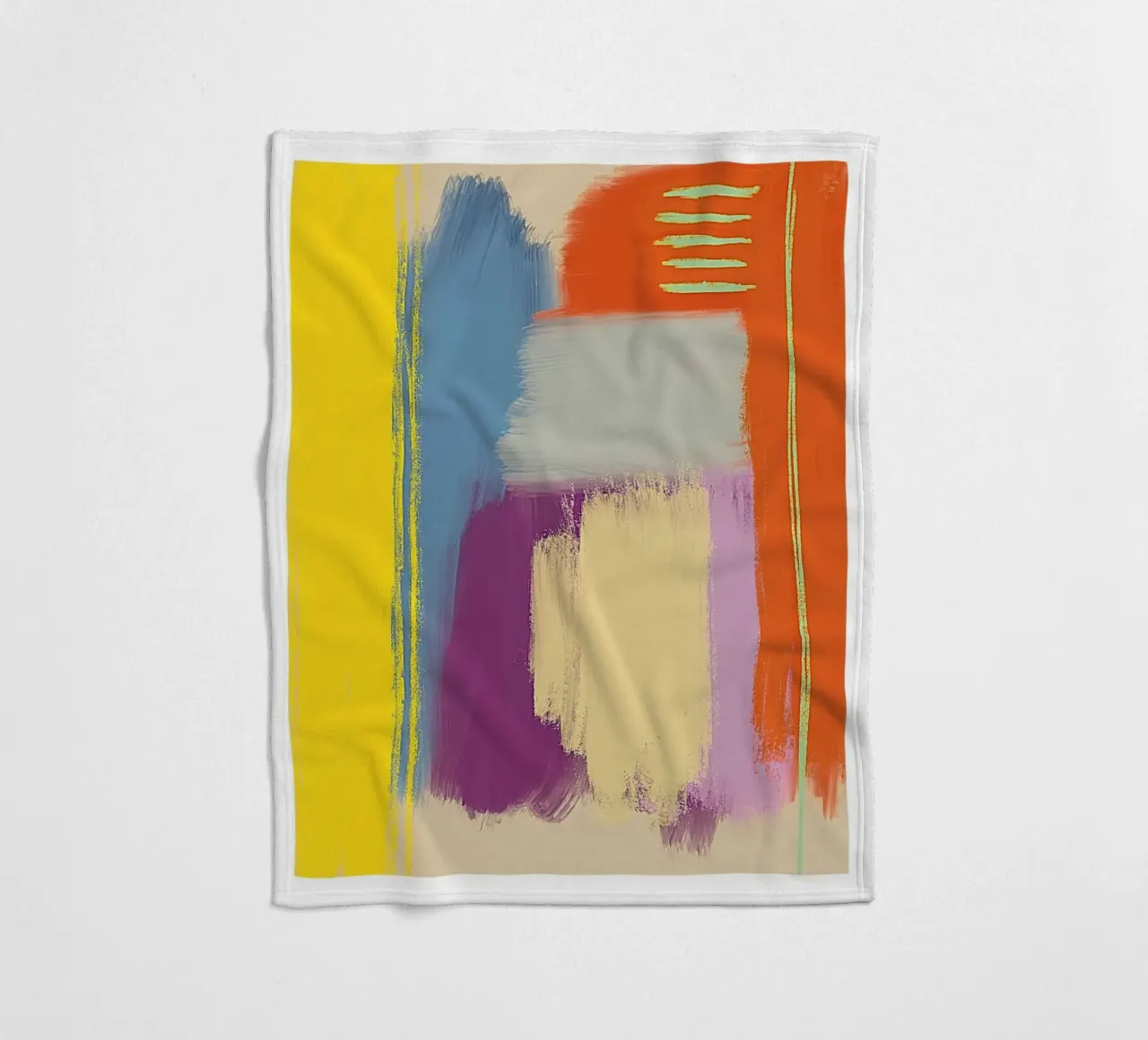 Die hellgrüne Präsenz Fleecedecke von tainah negreiros