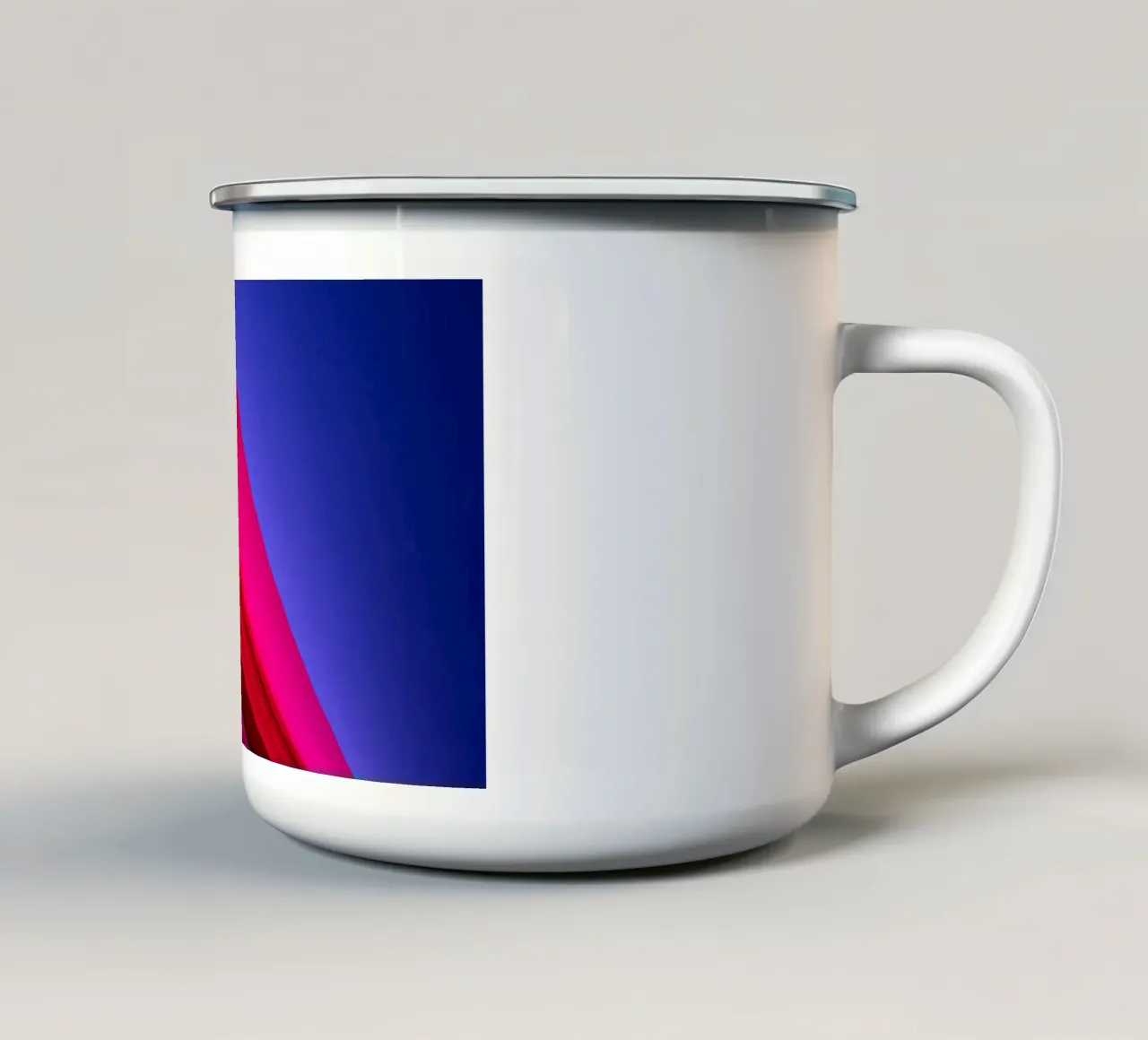 Light 10 tazza in smalto da Flo Klein
