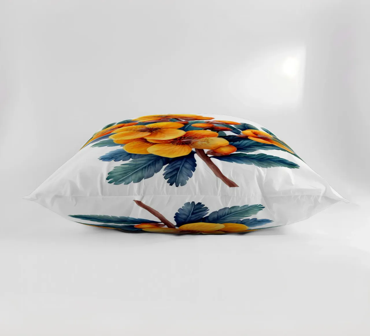 Mimosa Flower 2 decorative cushion by Bold Blooms