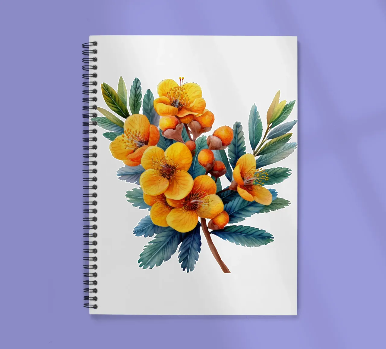 Mimosa Flower 2 spiral notebook by Bold Blooms
