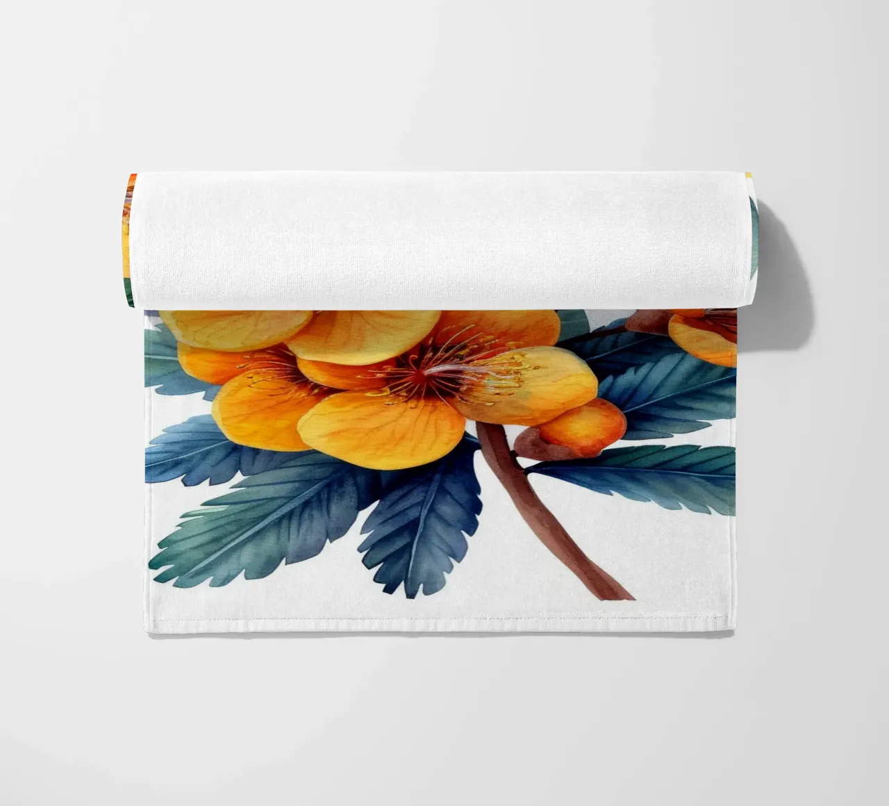 Mimosa Flower 2 beach towel by Bold Blooms