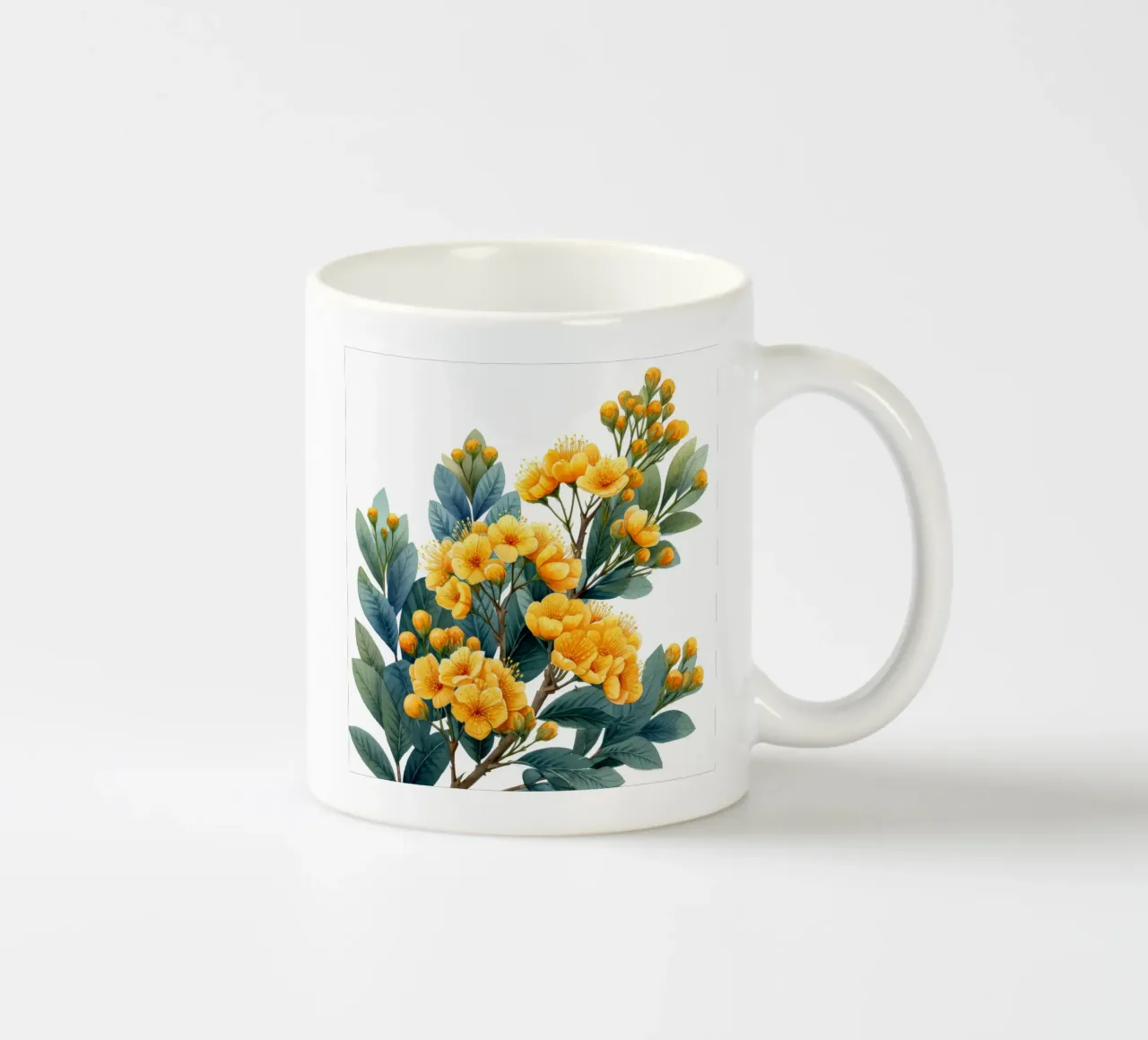 Fiore di mimosa 3 tazza in ceramica da Bold Blooms