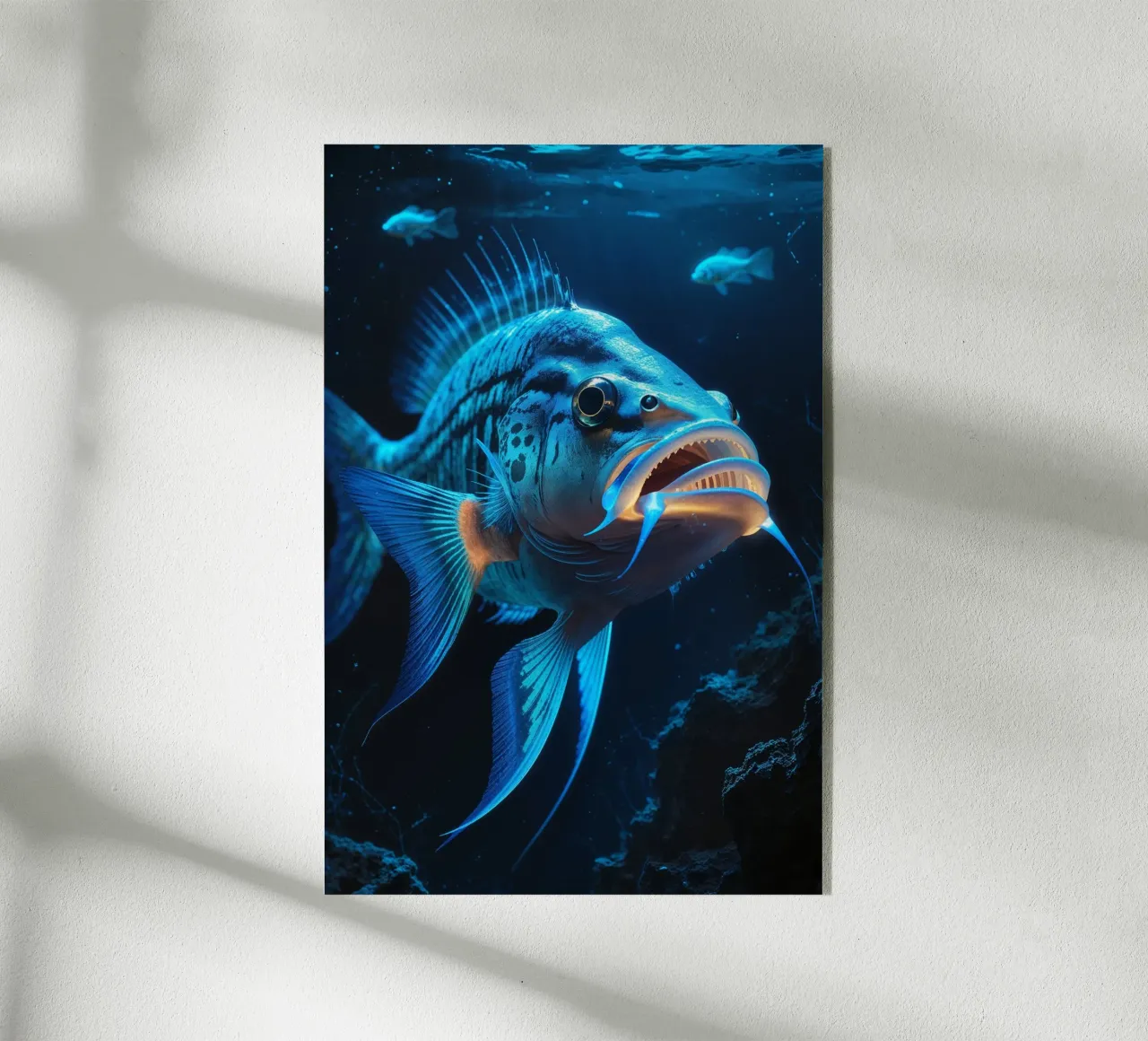 Fierce Deep-Sea Carnivore with Luminous Lure plexiglass da AlbertKlee