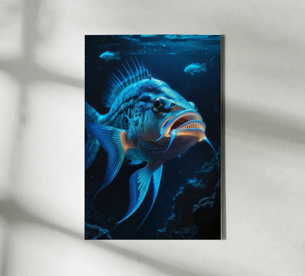 Fierce Deep-Sea Carnivore with Luminous Lure tela da AlbertKlee