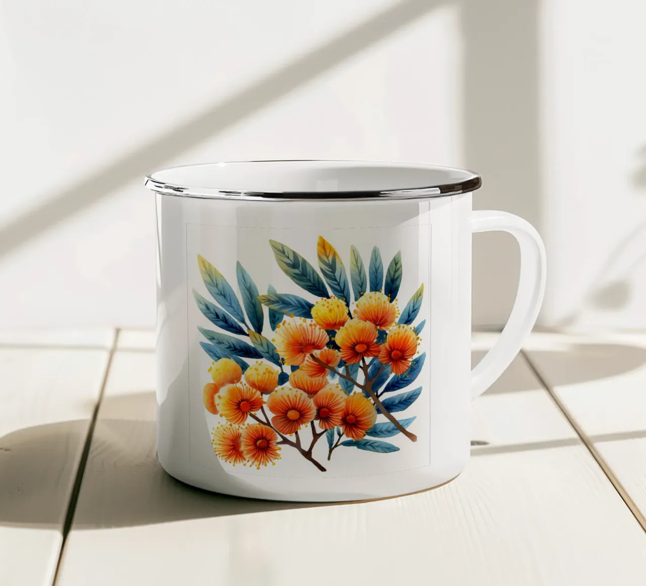 Fiore di mimosa 1 tazza in smalto da Bold Blooms