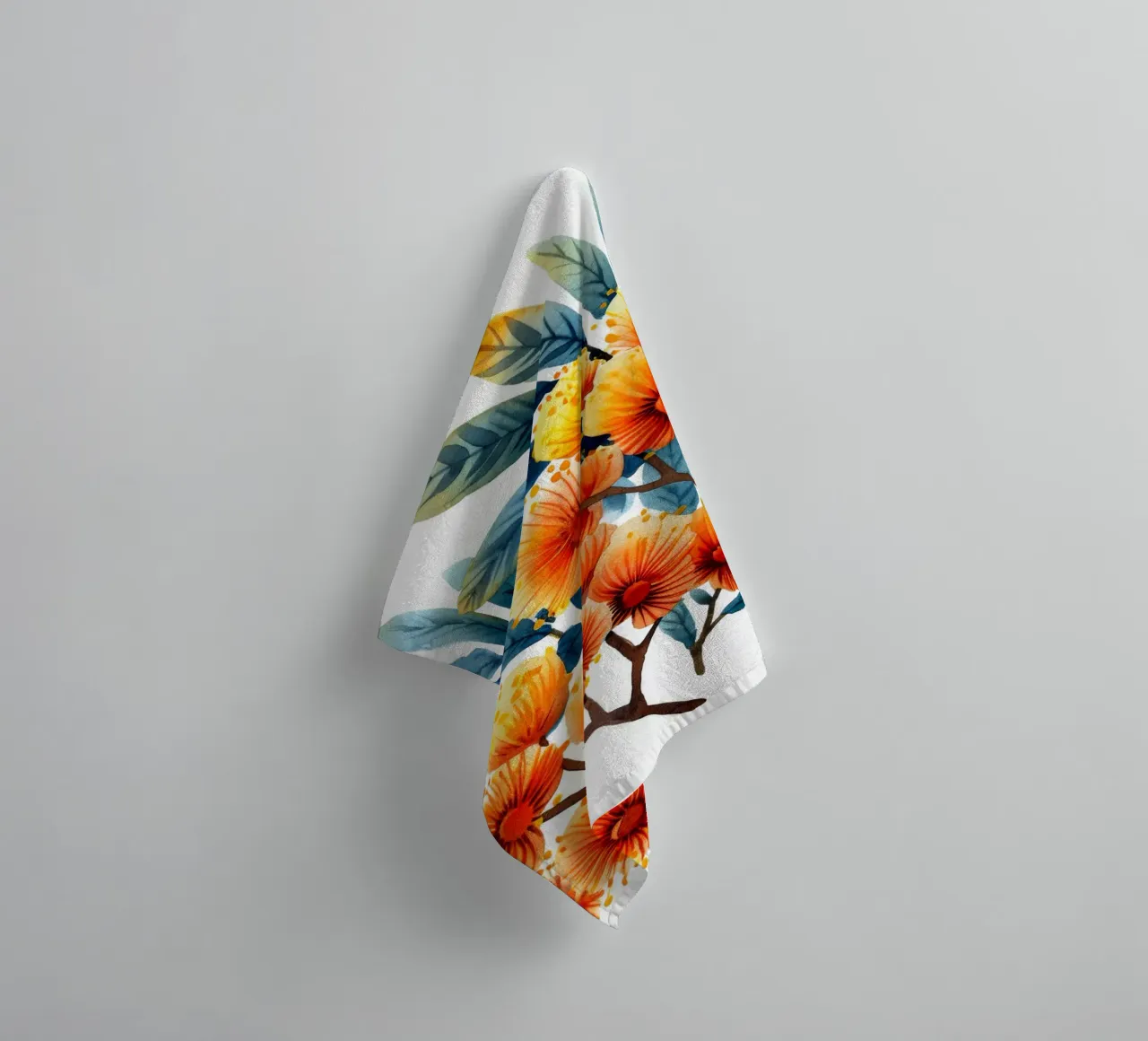 Mimosabloem 1 badhanddoek van Bold Blooms