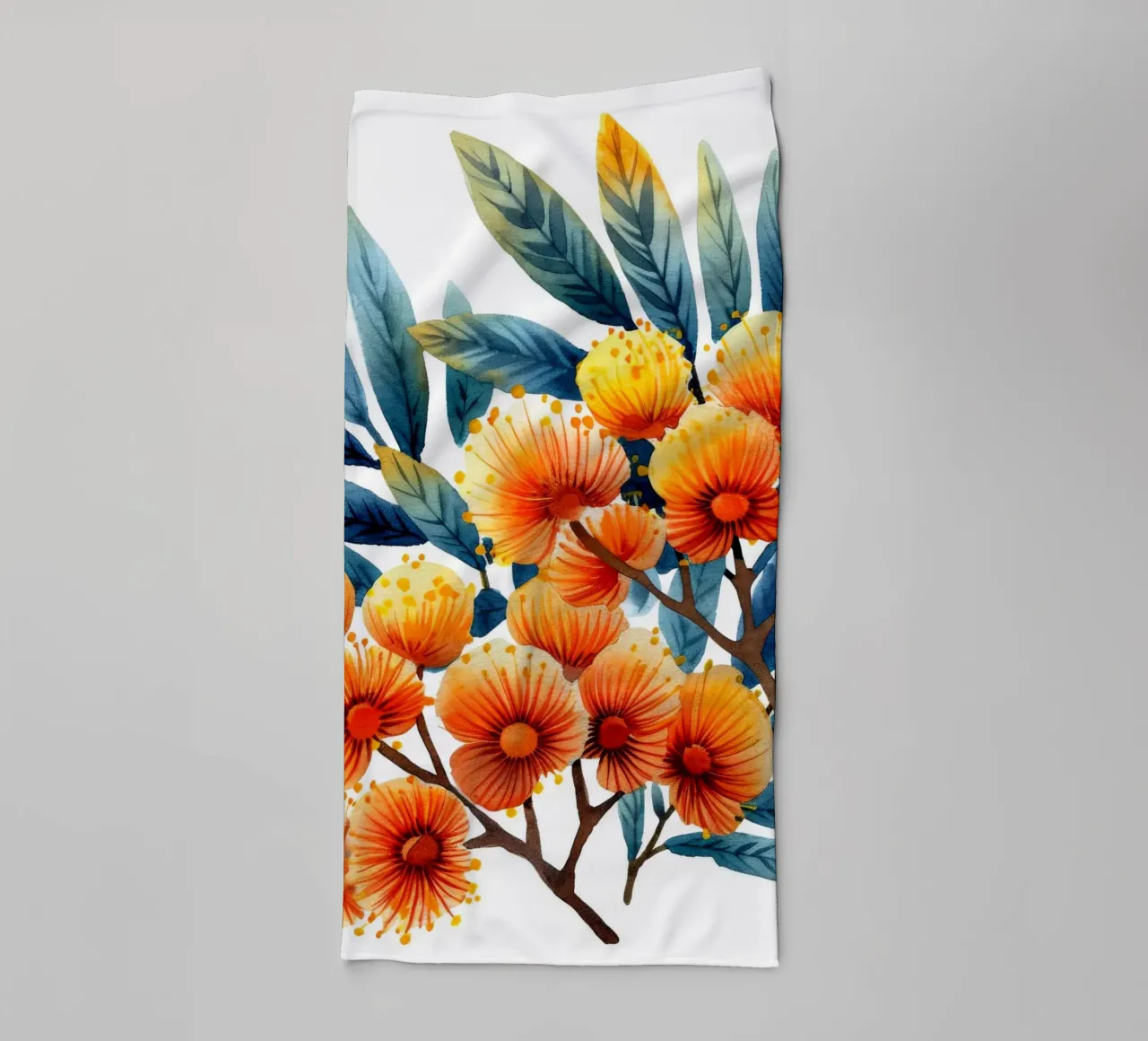 Mimosabloem 1 badhanddoek van Bold Blooms