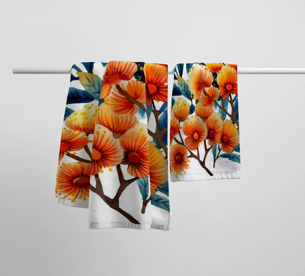 Mimosabloem 1 badhanddoek van Bold Blooms