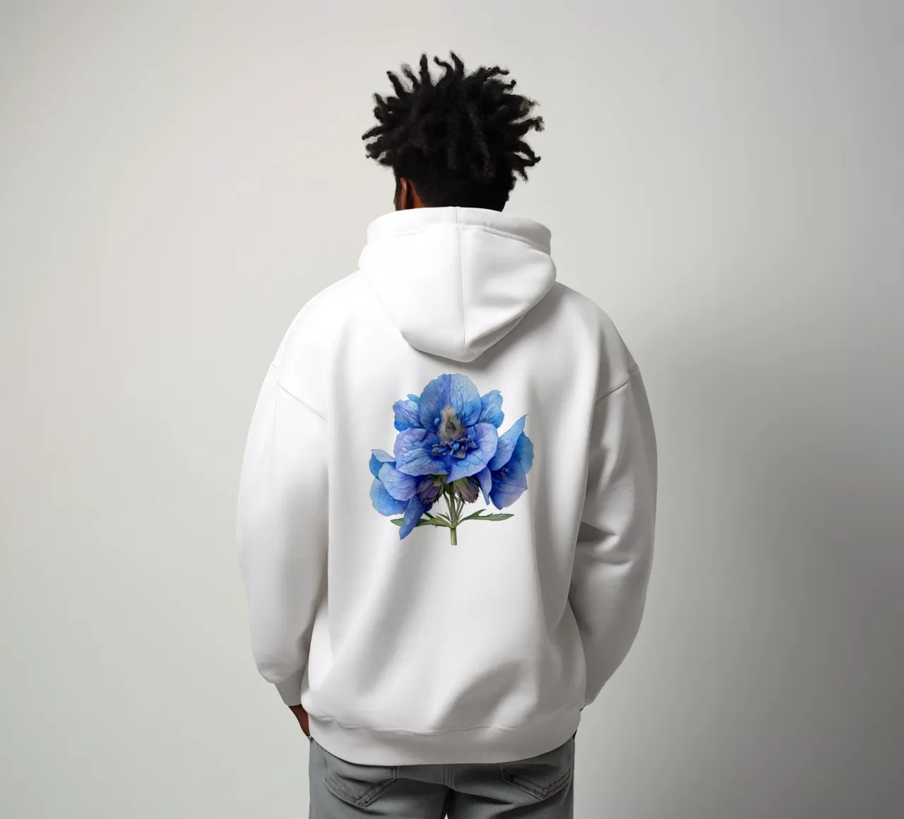 Fiore di Monkshood 2 felpa con cappuccio da Bold Blooms