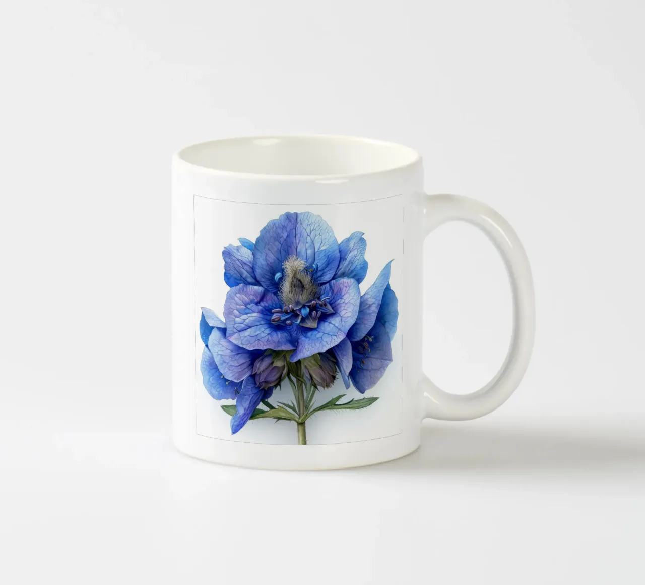 Fiore di Monkshood 2 tazza in ceramica da Bold Blooms