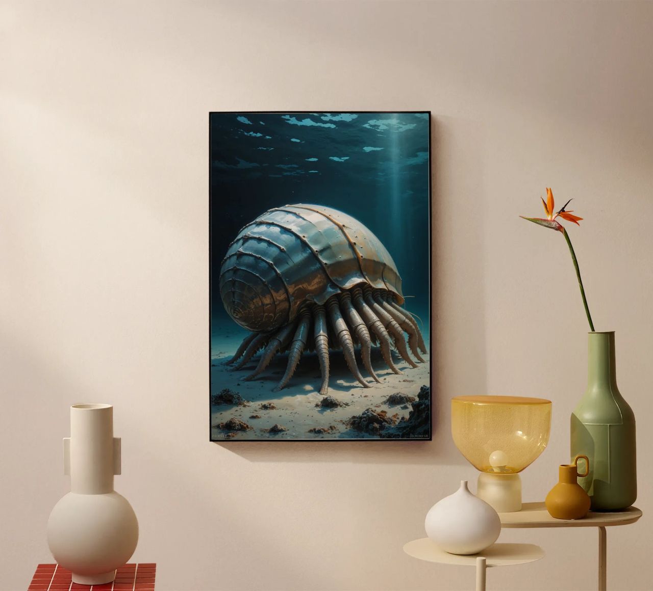 Sunlit Giant Isopod in the Deep plexiglass da AlbertKlee