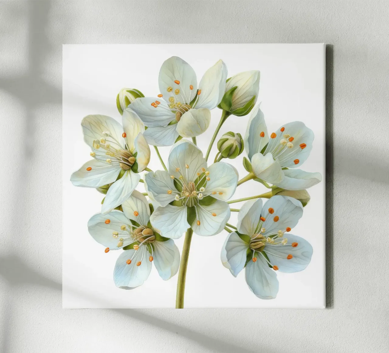 Weidevogelbloem 3 canvas met Baklijst van Bold Blooms