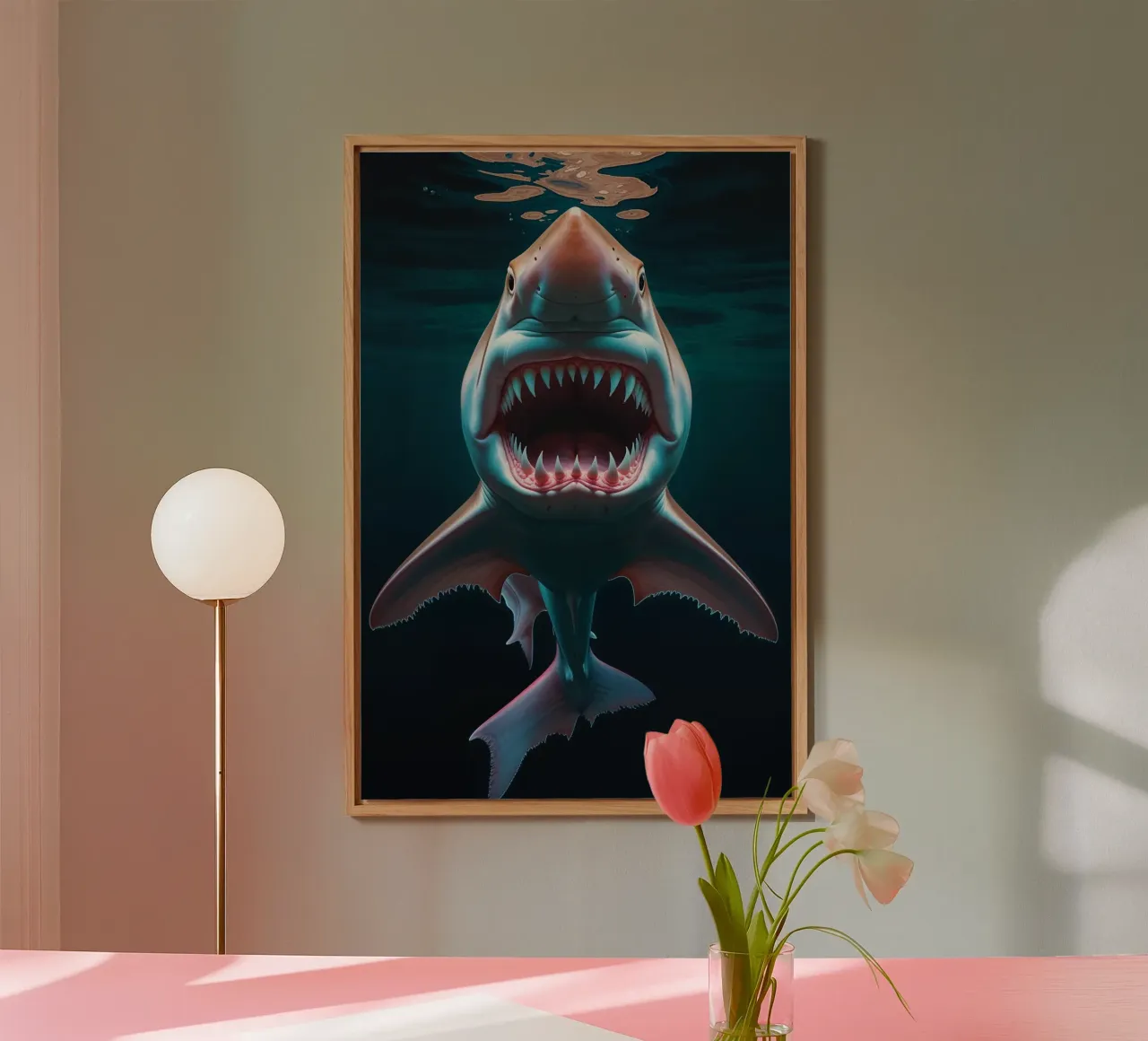 The Ocean's Apex Hunter in Striking Detail alluminio dibond da AlbertKlee