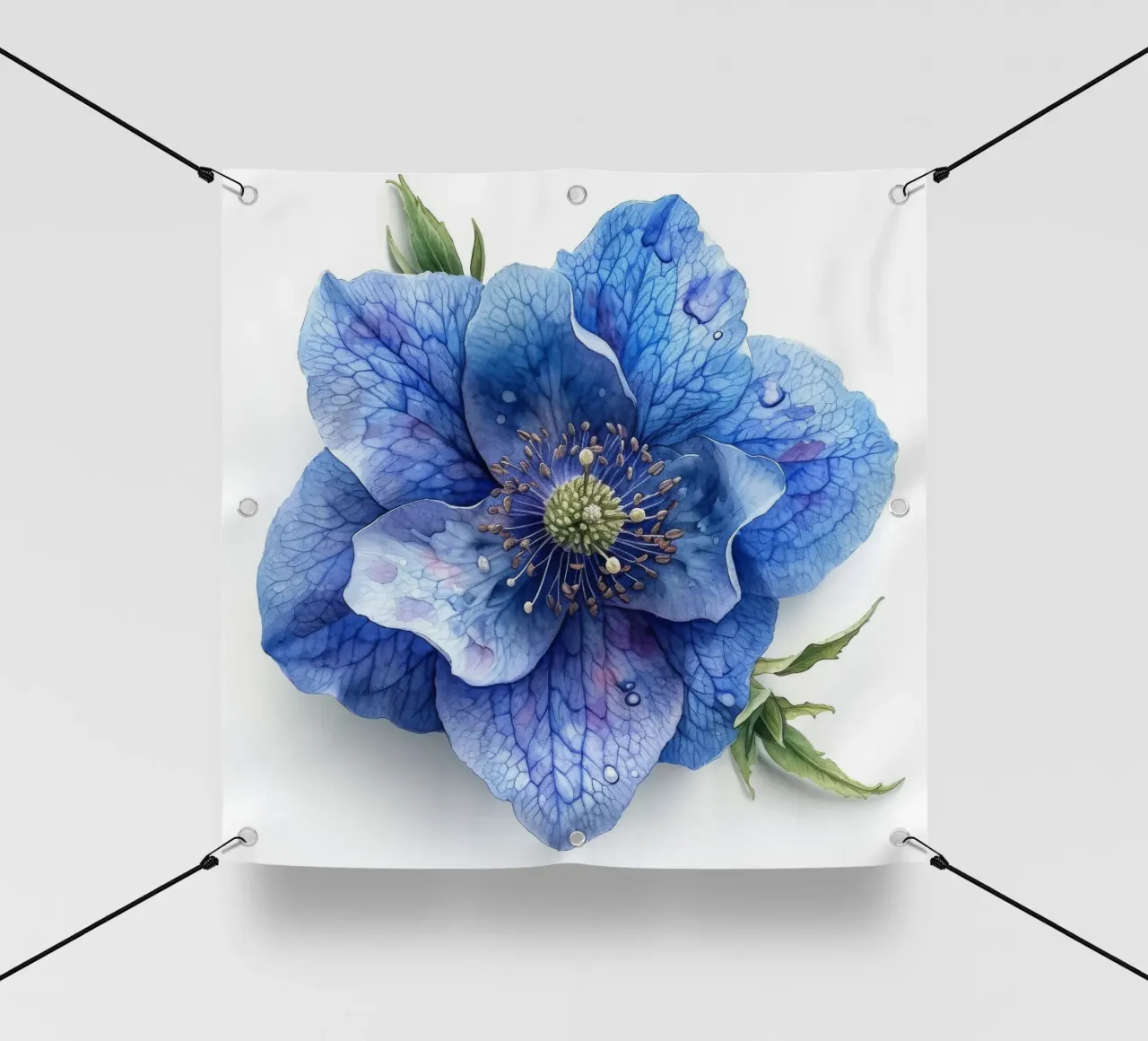 Eisenhutblüte 3 PVC Plane von Bold Blooms