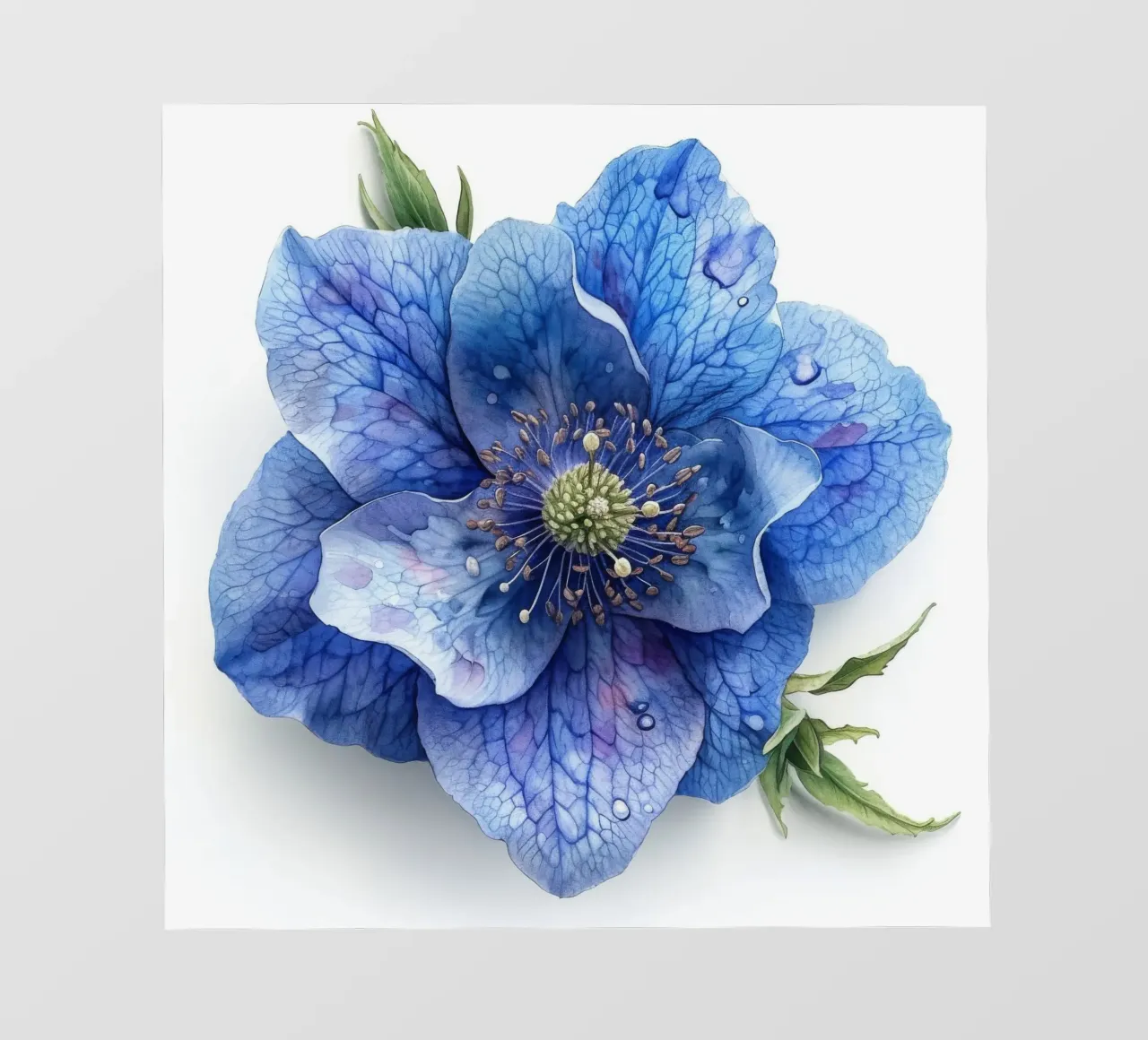 Eisenhutblüte 3 PVC Plane von Bold Blooms