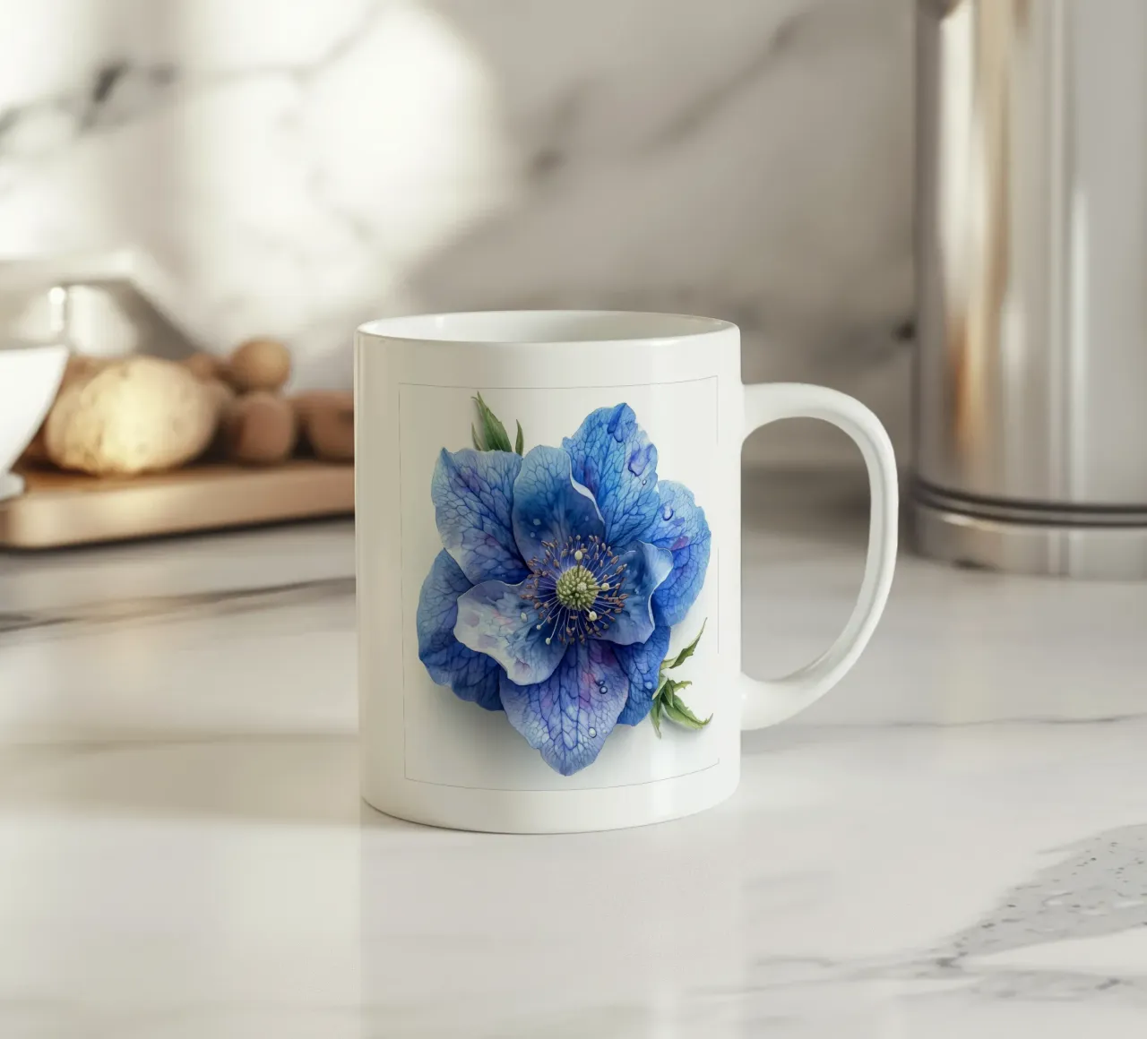 Fiore di Monkshood 3 tazza in ceramica da Bold Blooms