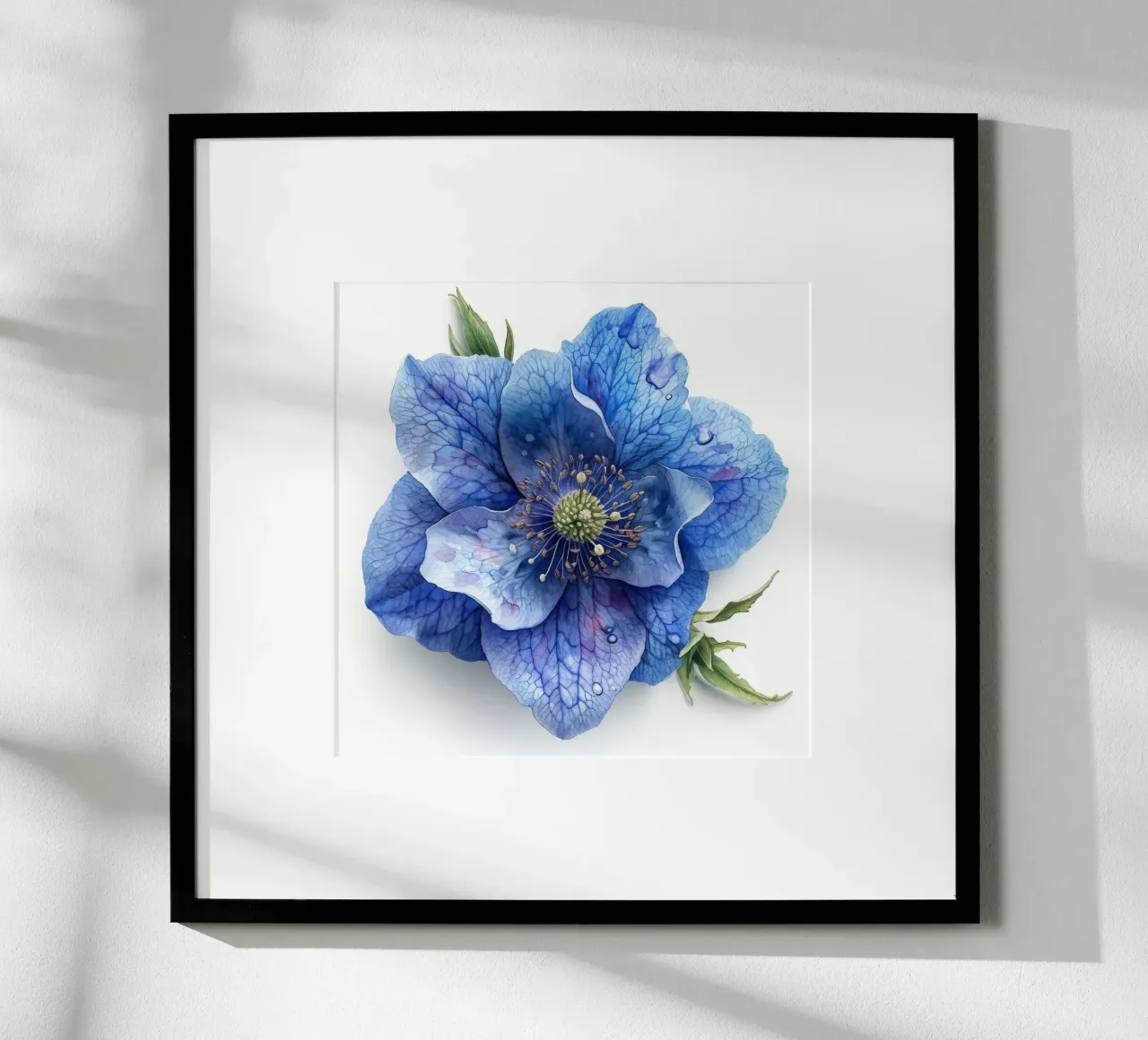 Fiore di Monkshood 3 poster con telaio in alluminio da Bold Blooms