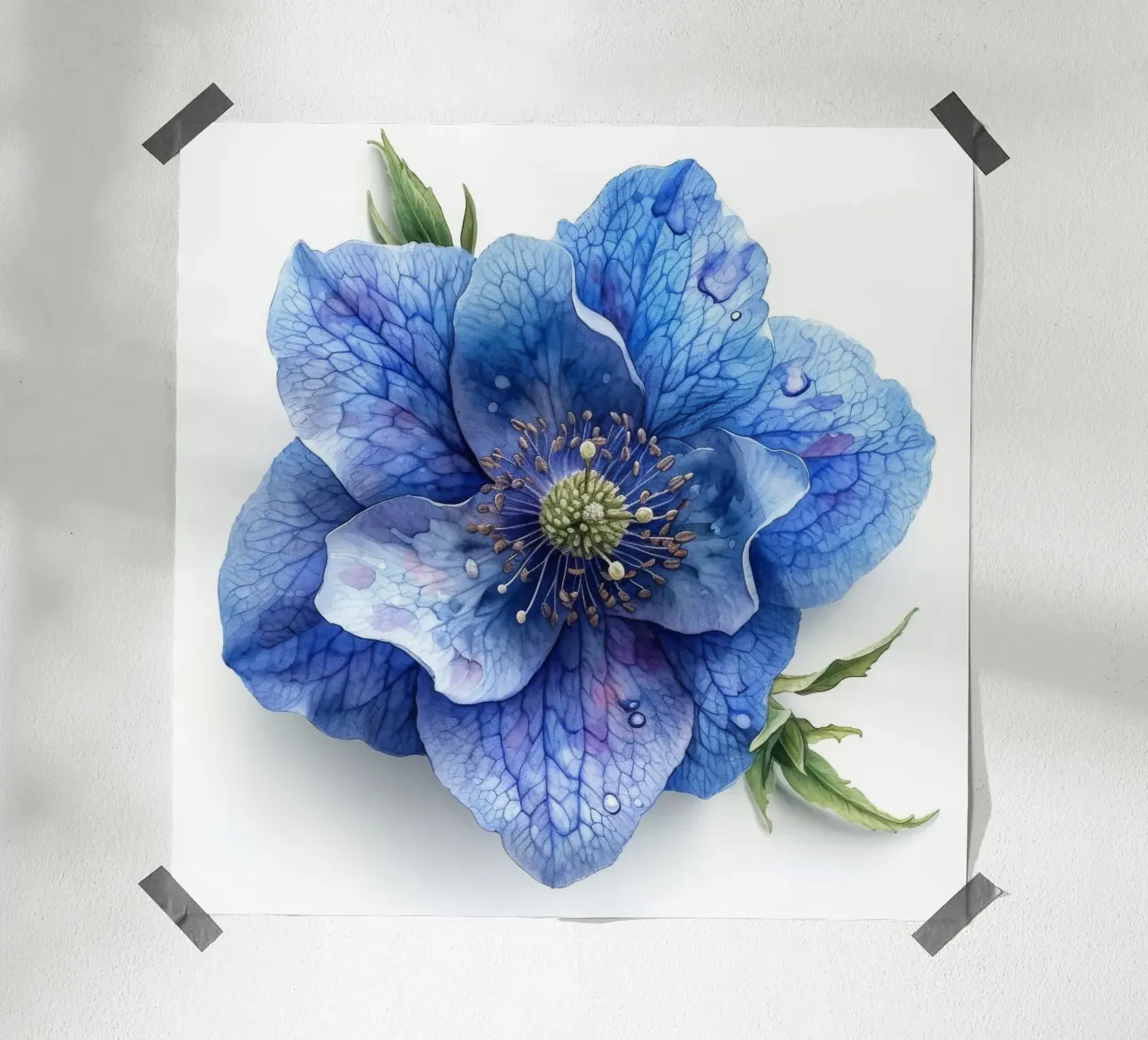 Fiore di Monkshood 3 poster con telaio in alluminio da Bold Blooms
