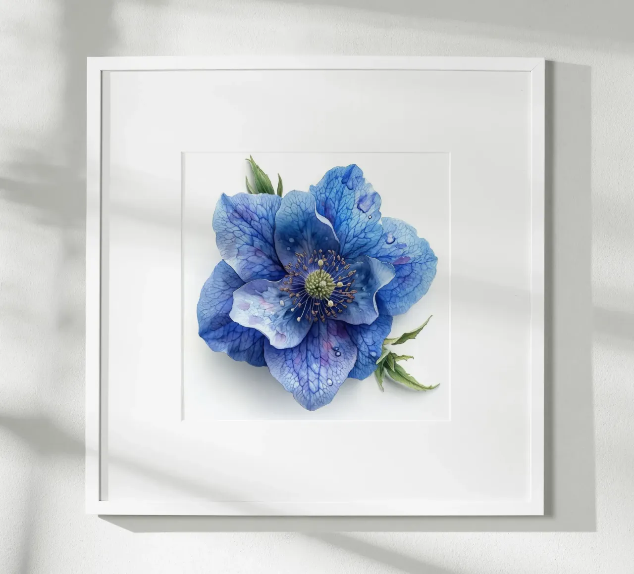 Fiore di Monkshood 3 poster con telaio in alluminio da Bold Blooms