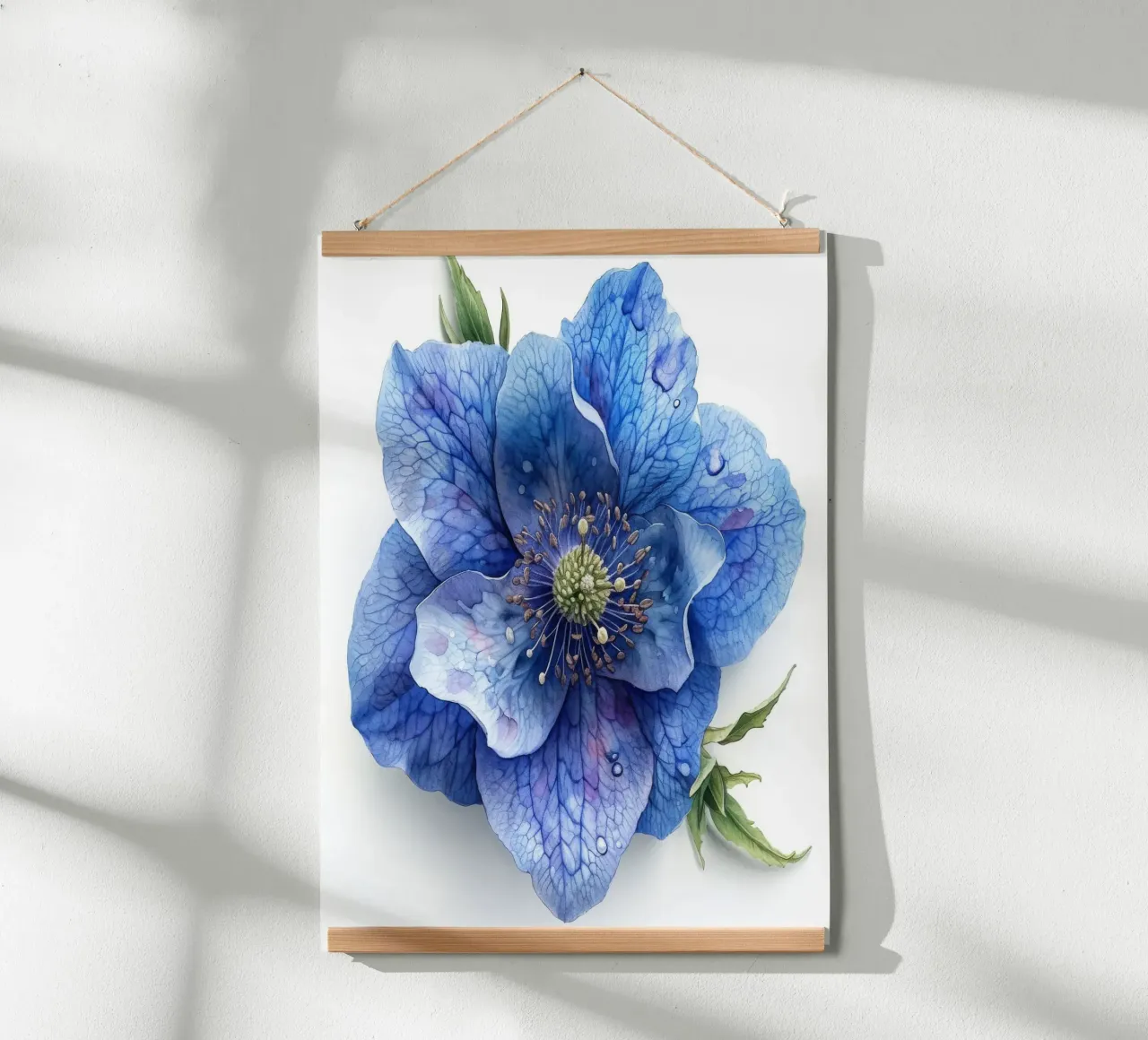 Fiore di Monkshood 3 poster con telaio in alluminio da Bold Blooms