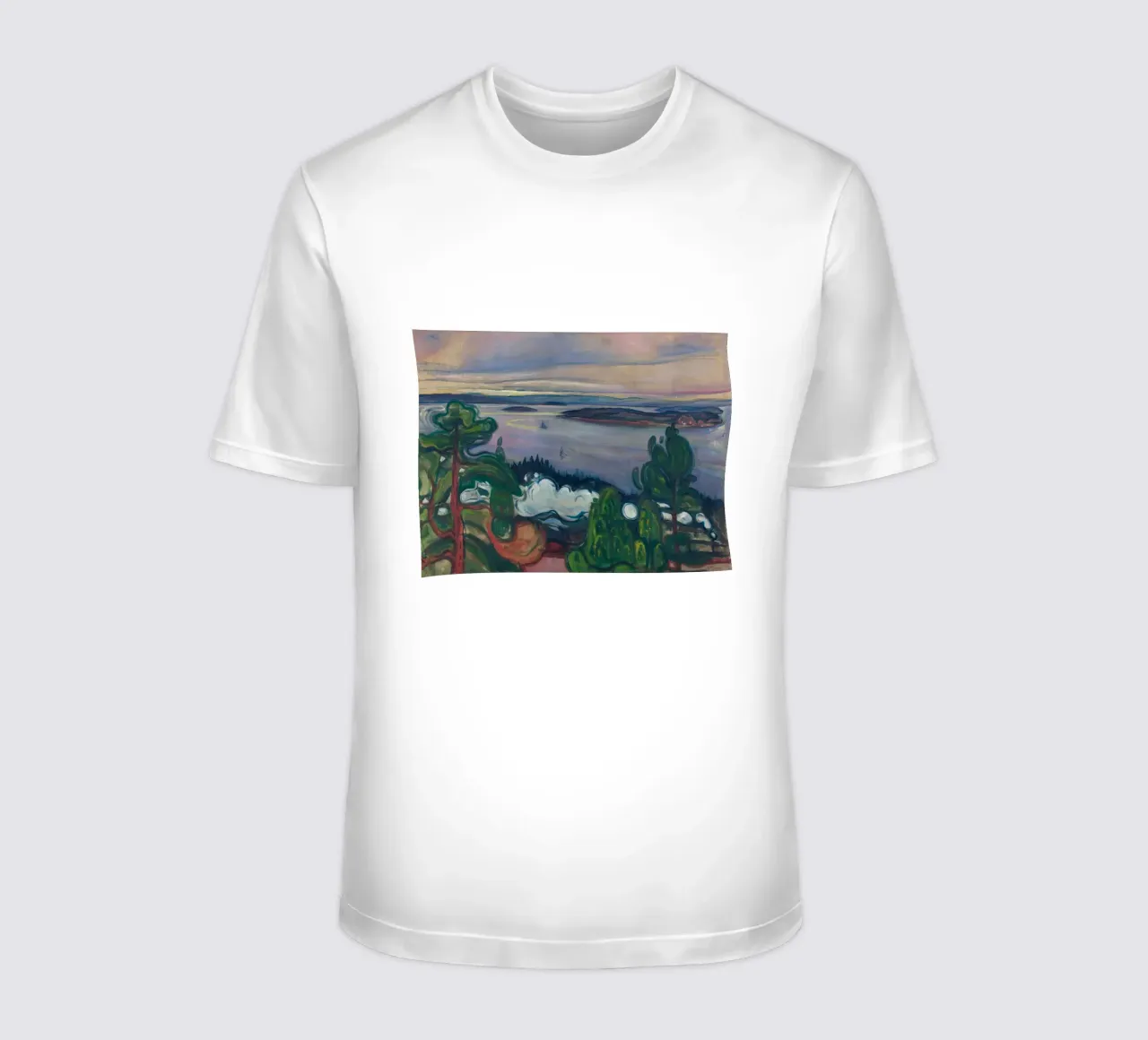 Edvard Munch - Fumo di treno t-shirt da Timeless Artworks