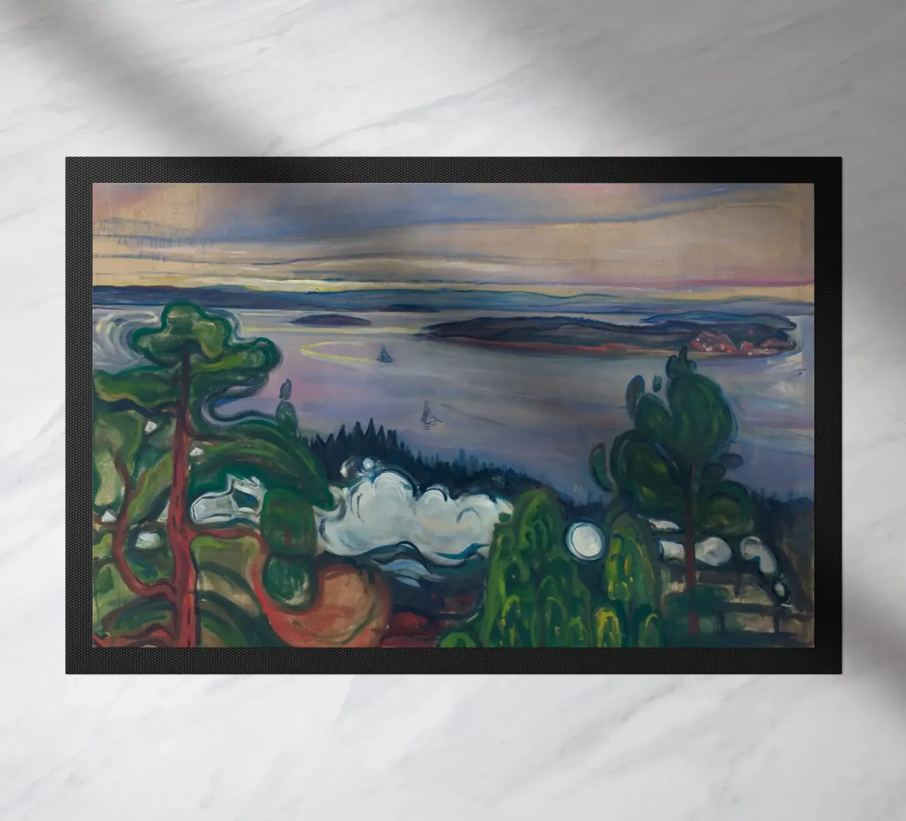 Edvard Munch - Fumo di treno zerbino da Timeless Artworks