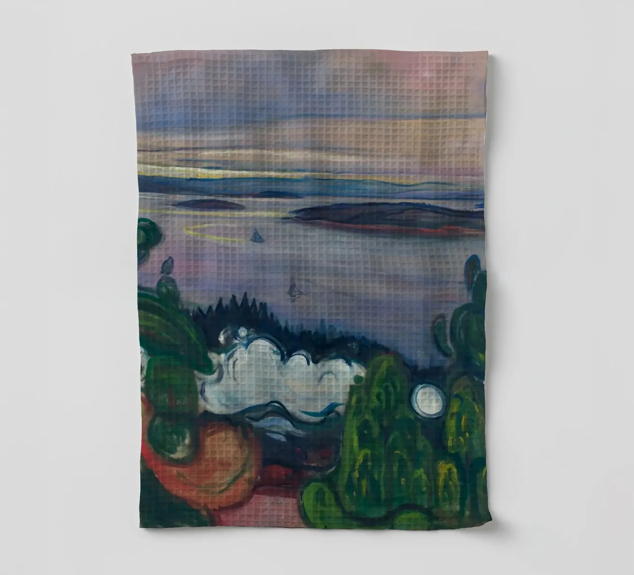 Edvard Munch - Fumo di treno canovaccio da cucina da Timeless Artworks