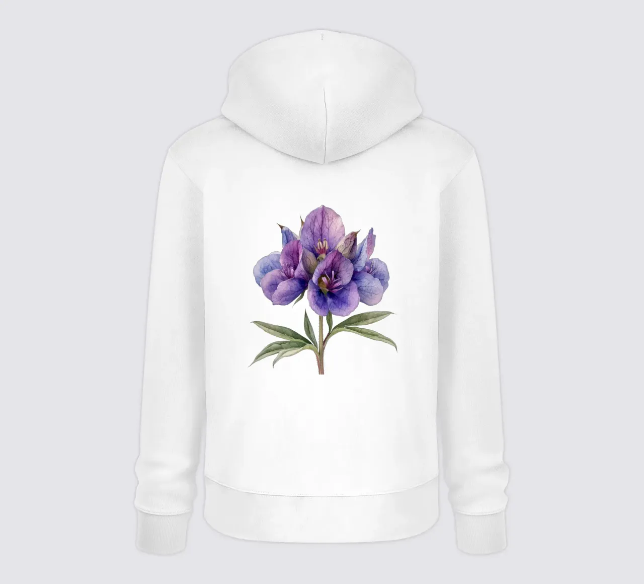 Fiore di Monkshood 4 felpa con cappuccio da Bold Blooms