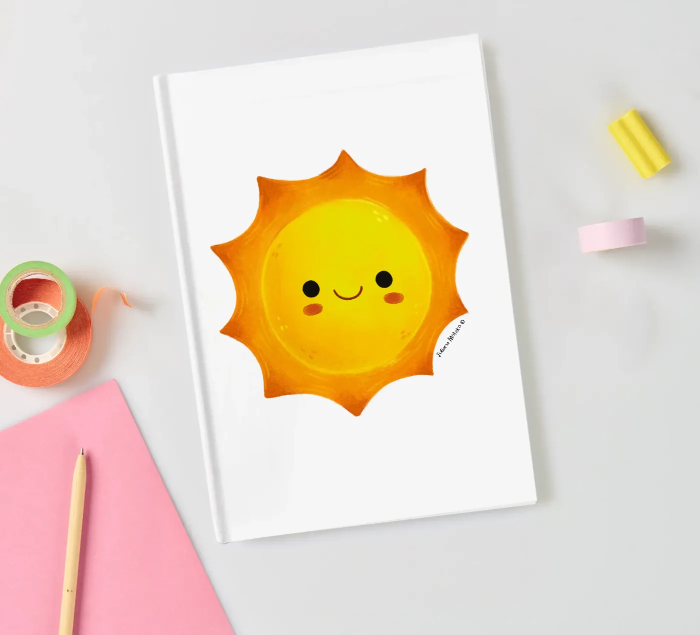 Cute Sun notebook by julianamotzko