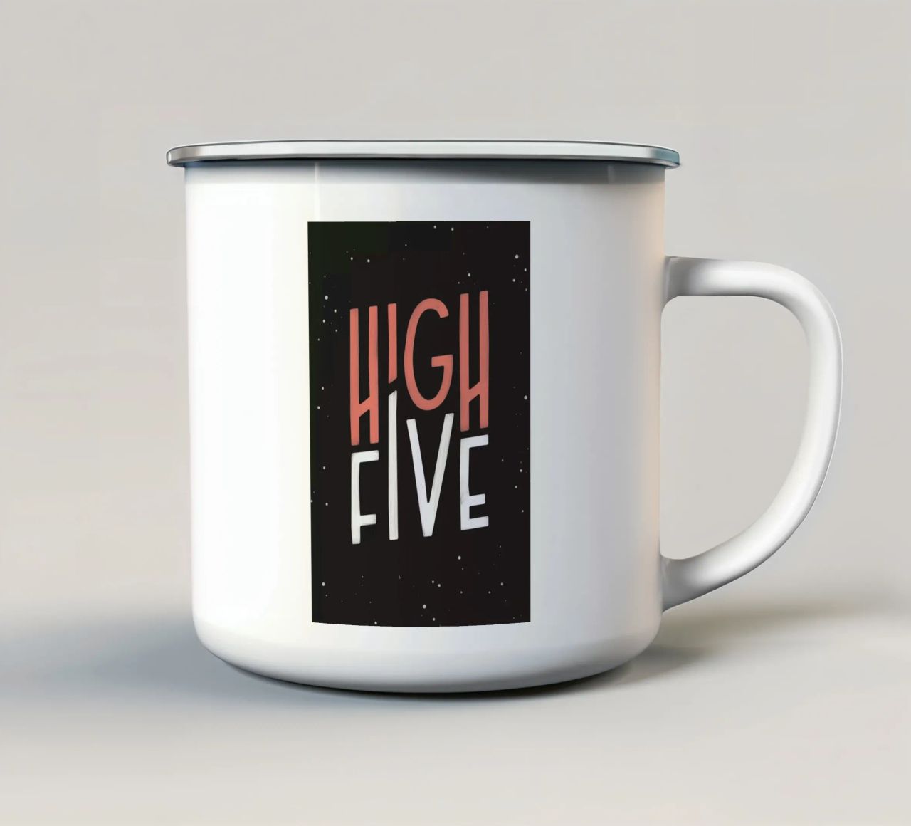 High Five tazza in smalto da Summerchamps
