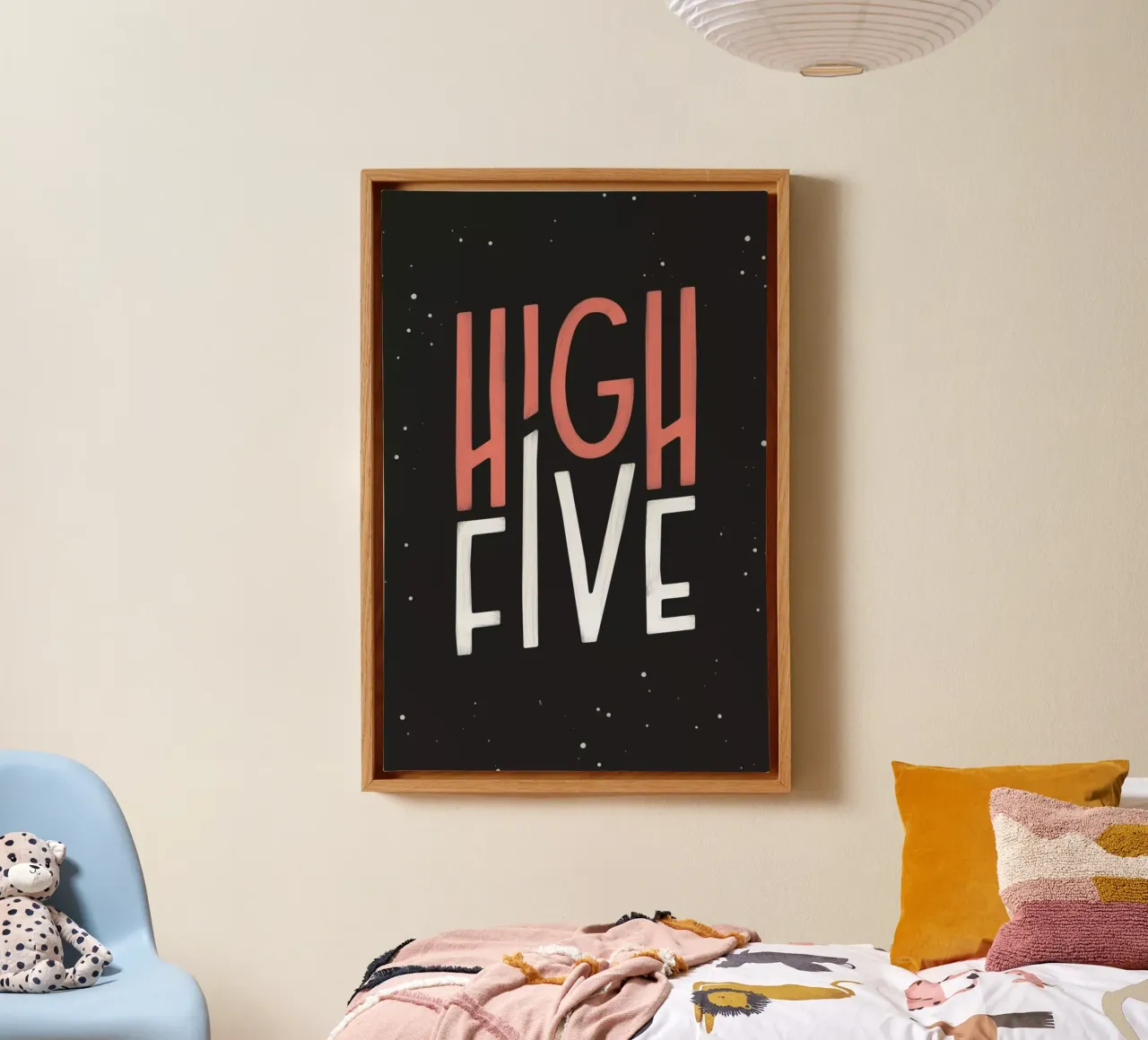High Five canvas met Baklijst van Summerchamps