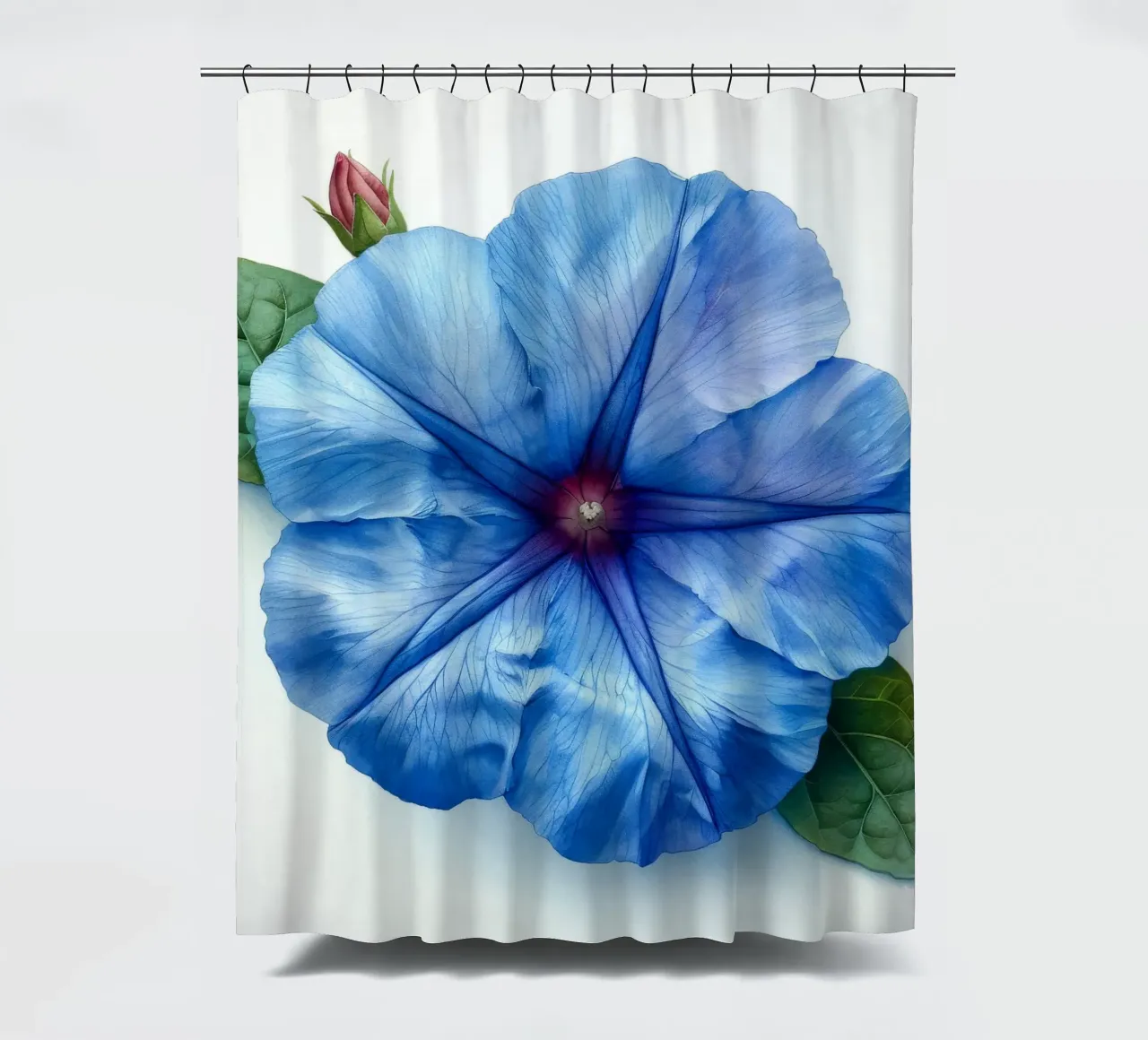 Morning Glory Flower 2 shower curtain by Bold Blooms