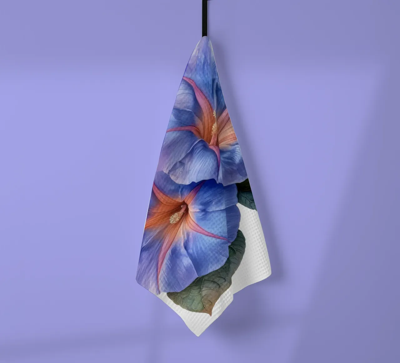 Morning Glory Flower 3 tea towel by Bold Blooms