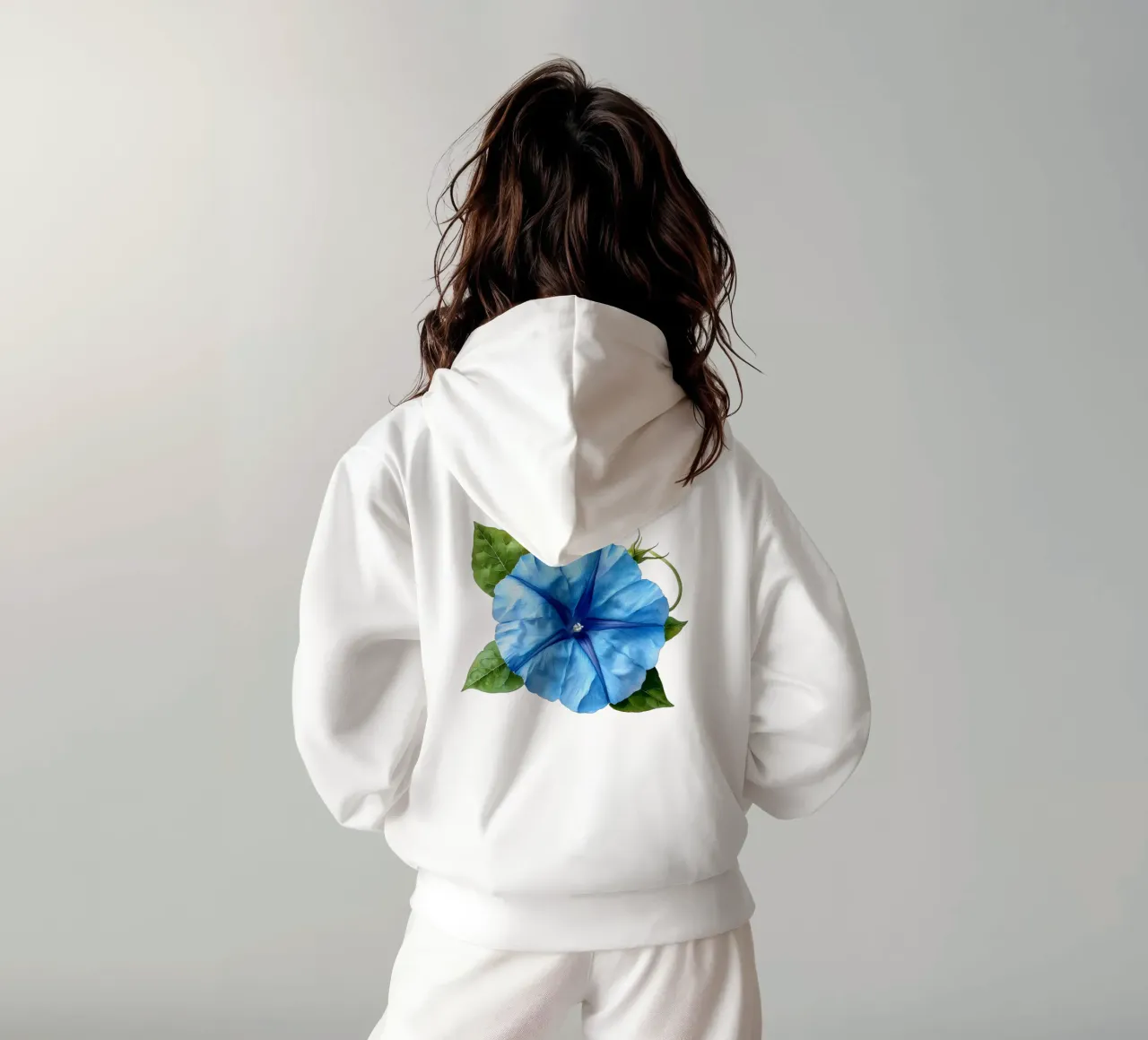 Fiore di gloria mattutina 1 felpa con cappuccio da Bold Blooms