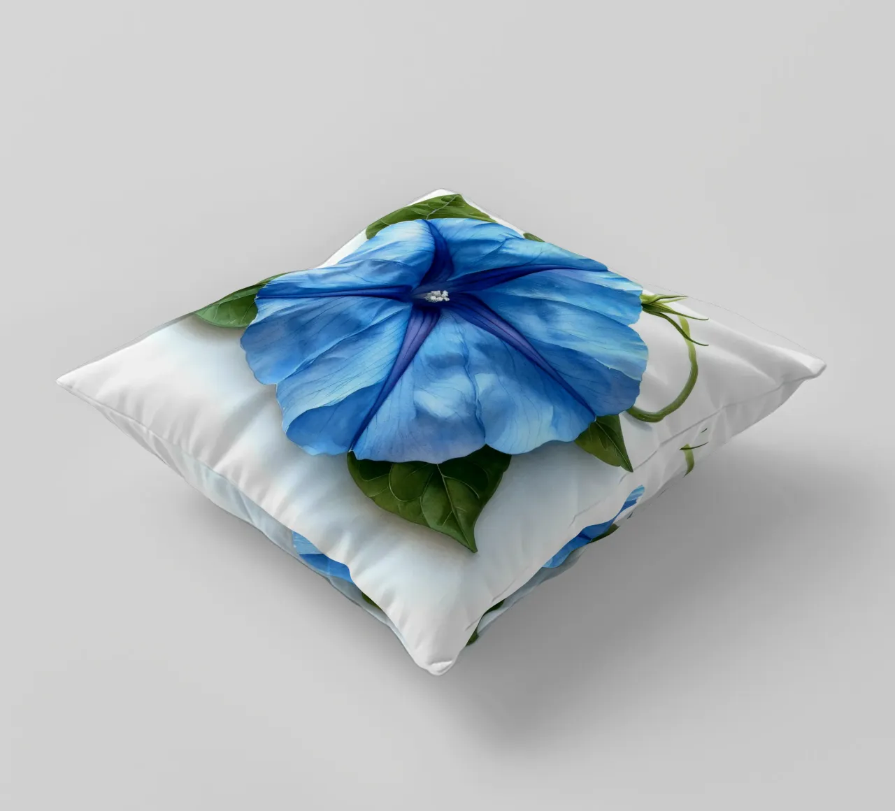 Morning Glory Flower 1 decorative cushion by Bold Blooms