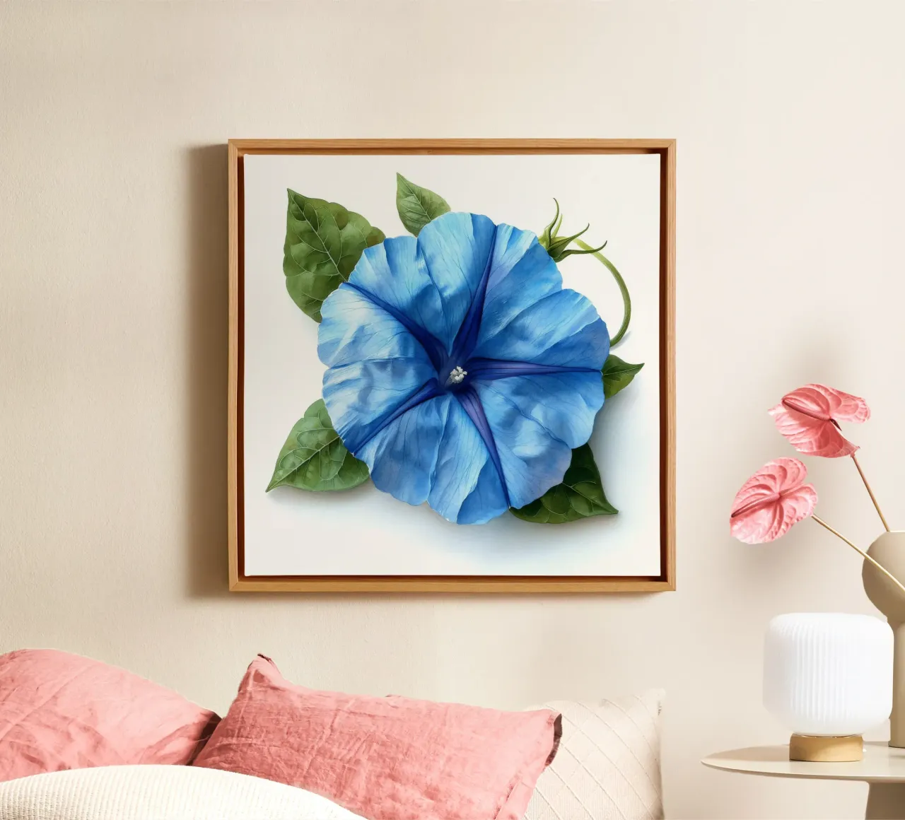 Morning Glory Flower 1 canvas by Bold Blooms