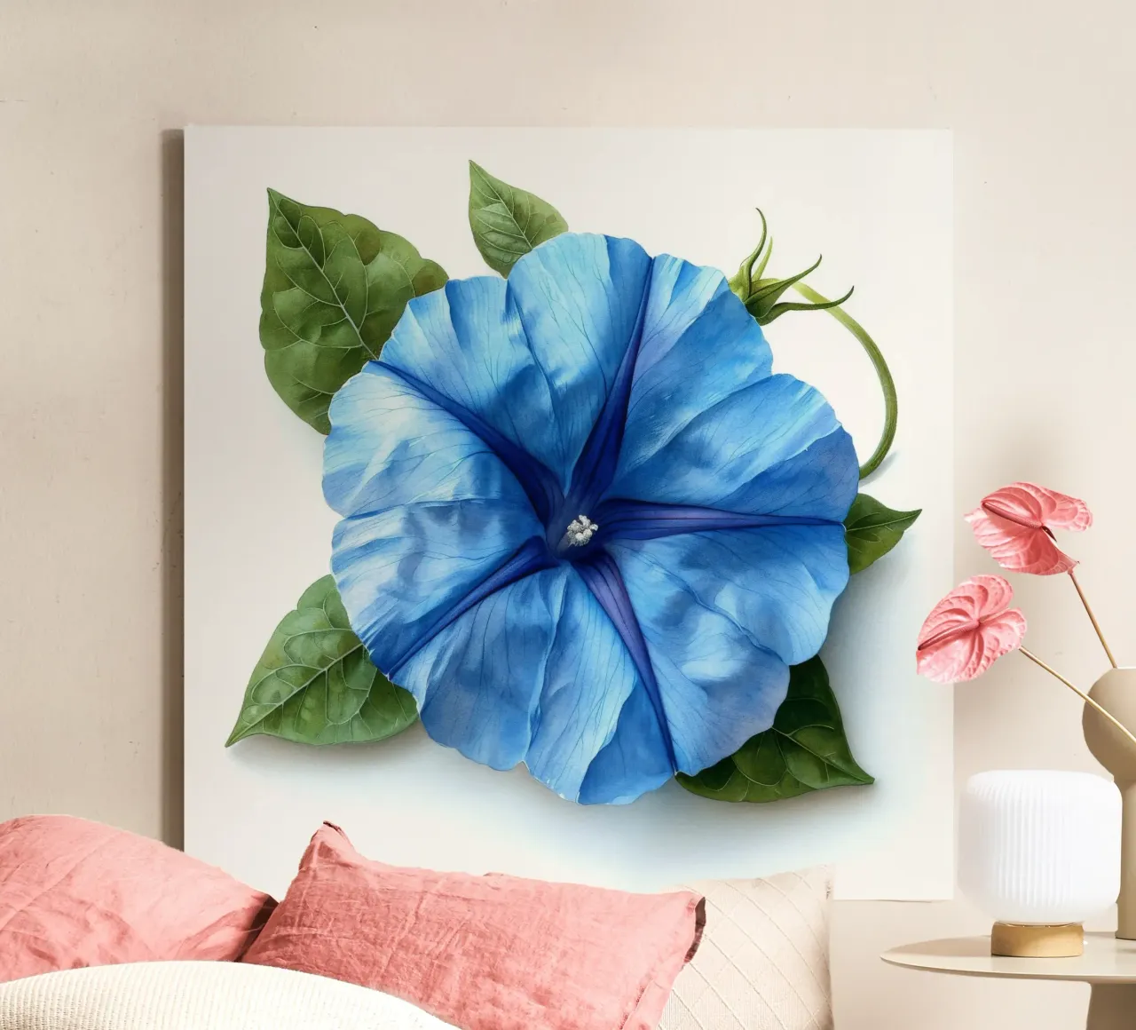 Morning Glory Flower 1 canvas by Bold Blooms