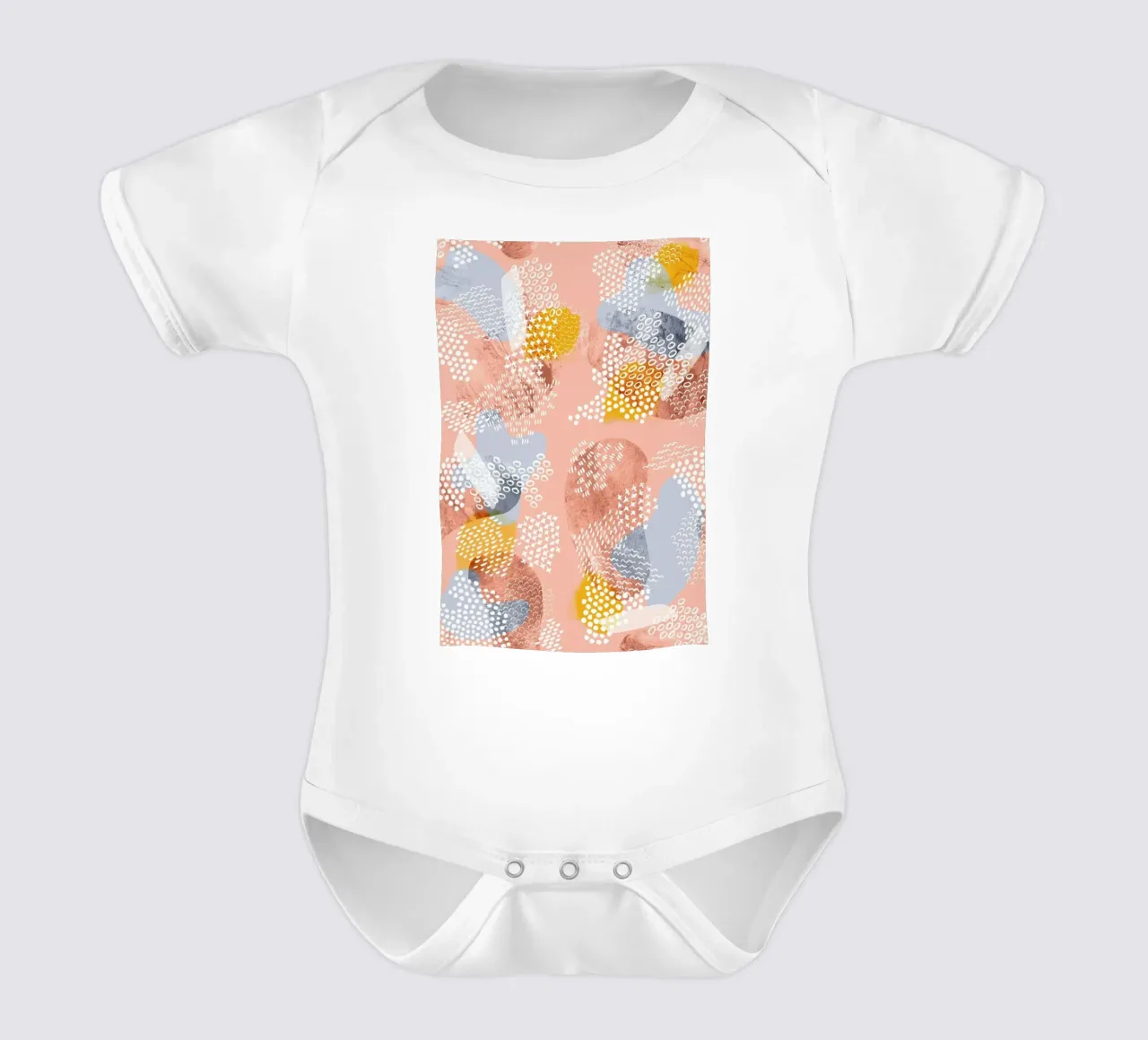Cake Shop short-sleeve baby romper by Laura O'Connor