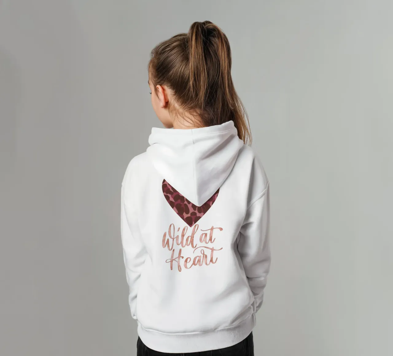 Leoparden-Print. Espresso-Rosé mit Gold. Wild at Heart. kids hoodie by CalliLetters
