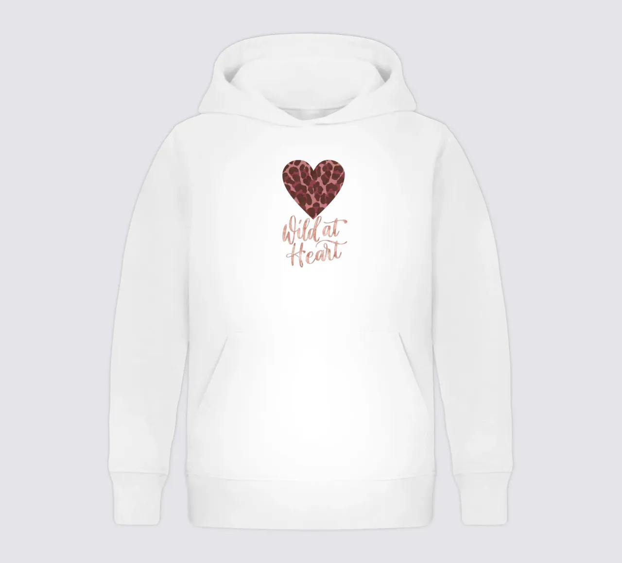 Leoparden-Print. Espresso-Rosé mit Gold. Wild at Heart. kids hoodie by CalliLetters