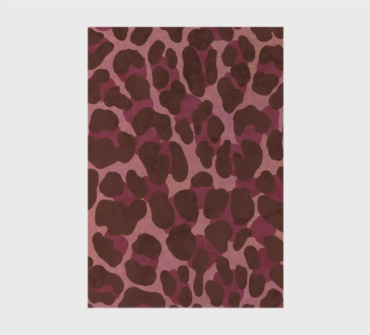 Leoparden-Print. Espresso-Rosé avec or. Un cœur sauvage. carnet de notes de CalliLetters