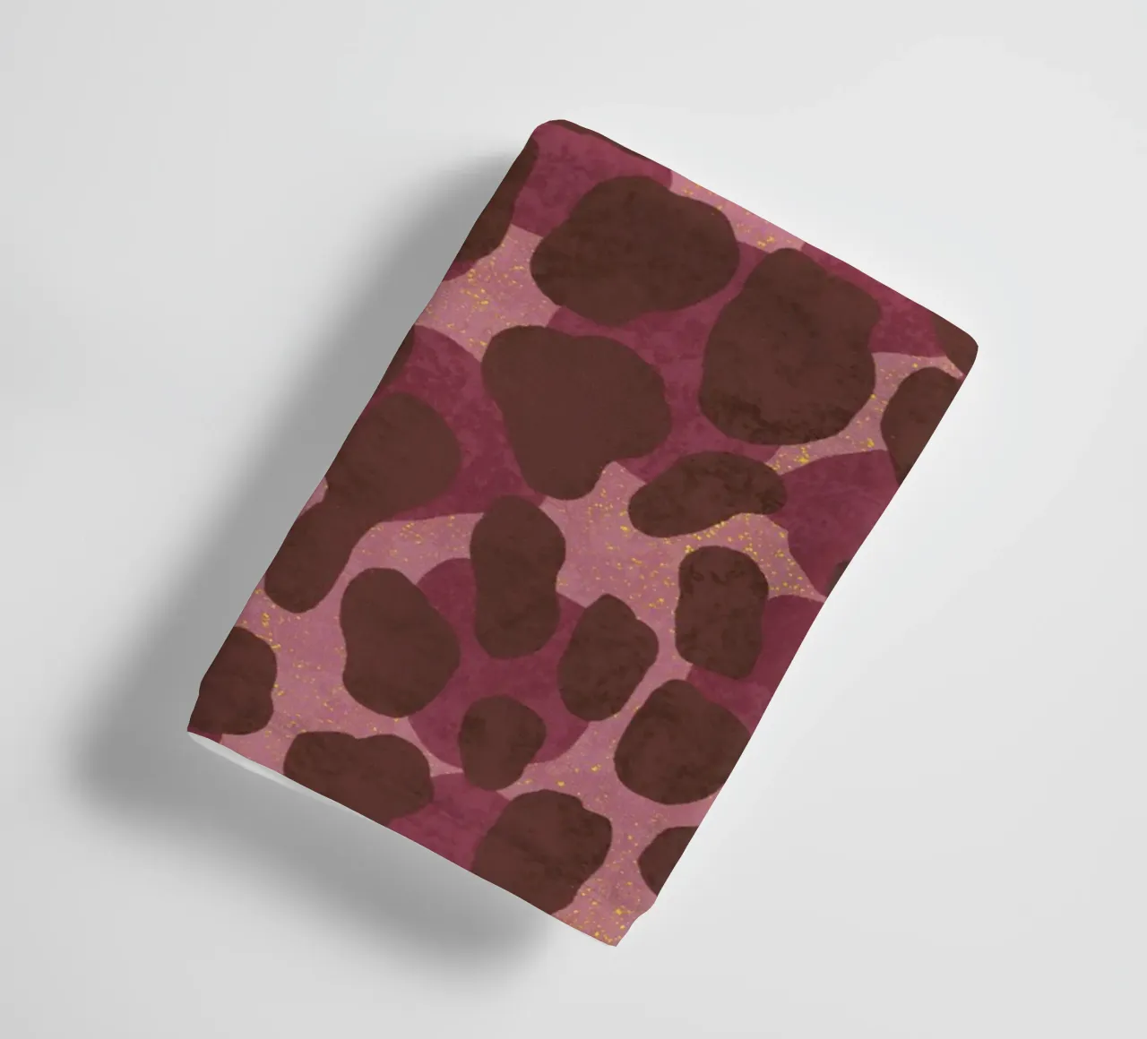 Leoparden-Print. Espresso-Rosé avec or. Un cœur sauvage. serviette de bain de CalliLetters
