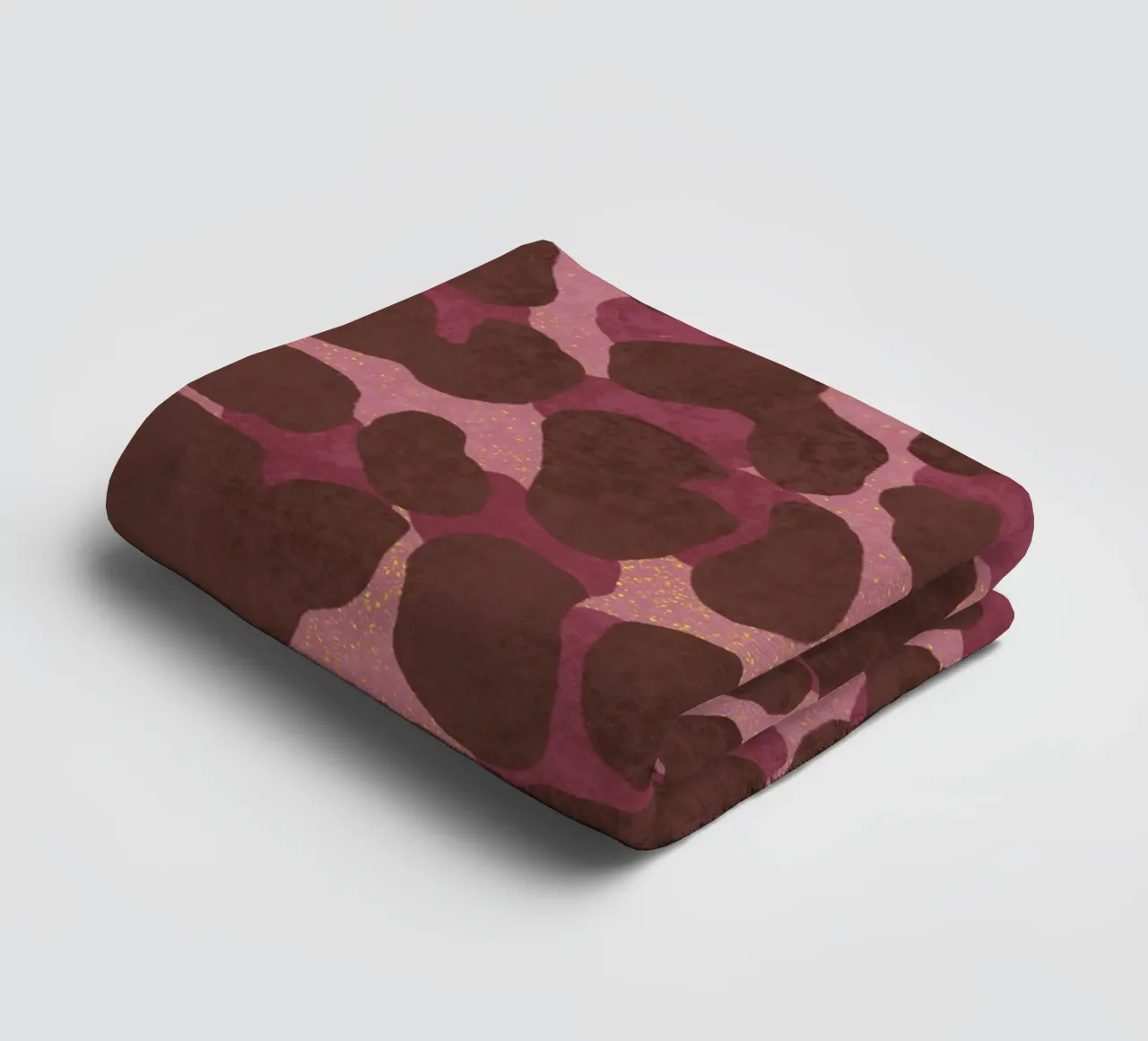 Leoparden-Print. Espresso-Rosé avec or. Un cœur sauvage. serviette de bain de CalliLetters