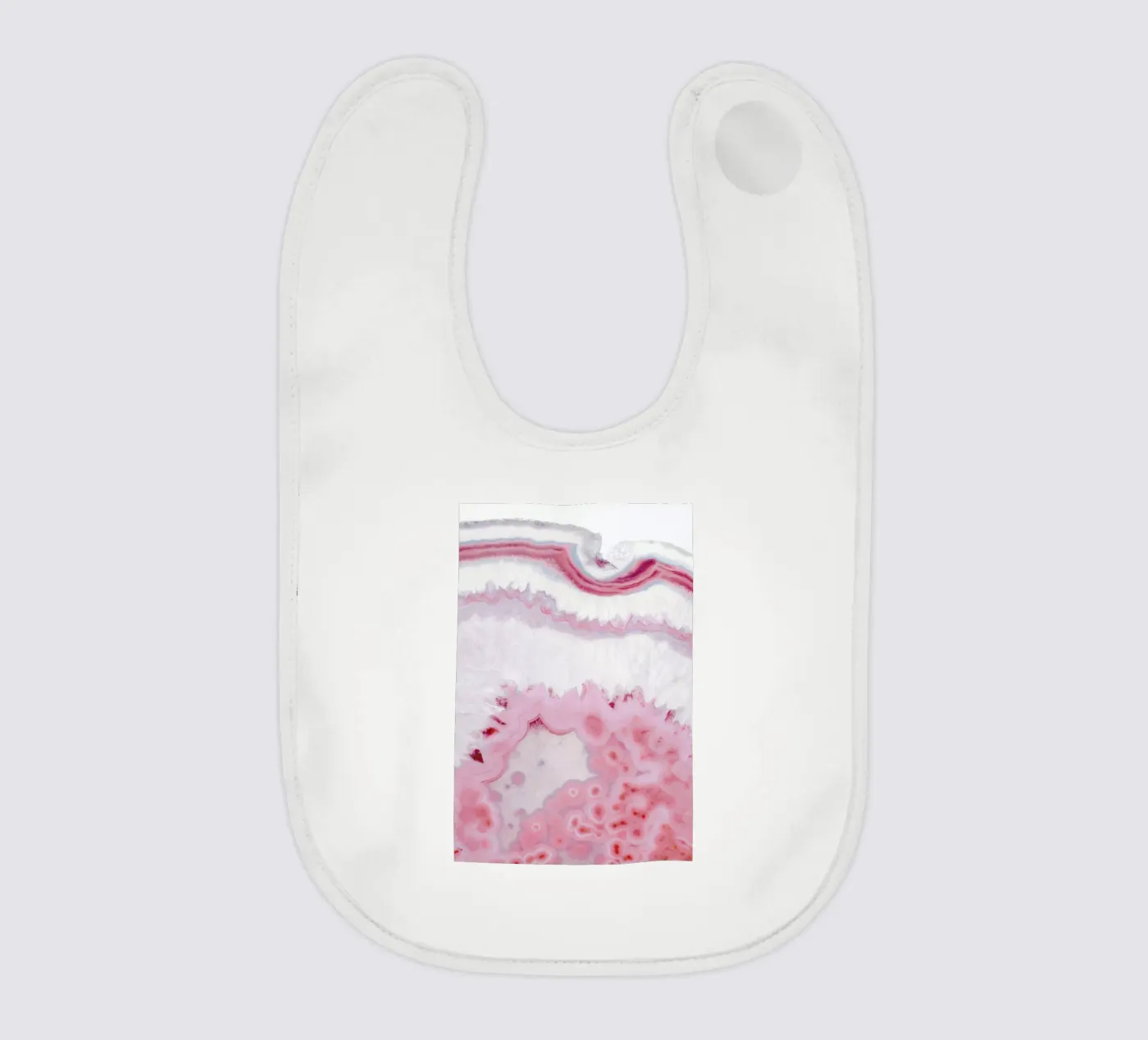 Blush Agate baby bib by cafelab