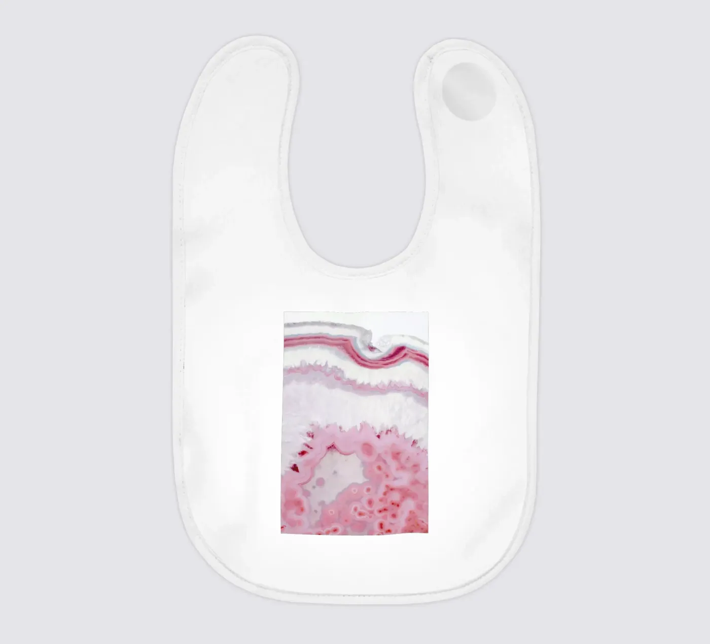 Blush Agate baby bib by cafelab