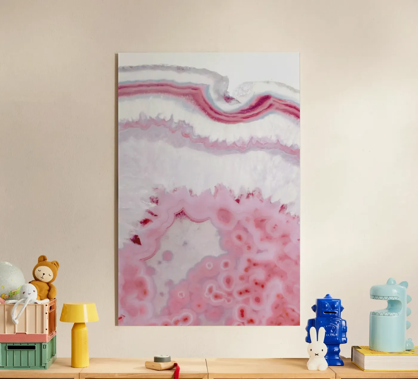 Blush Agate Acryl-Glas von cafelab