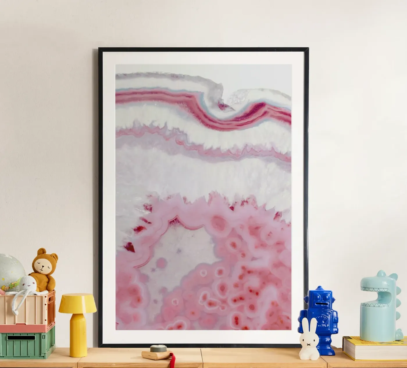 Blush Agate poster van cafelab