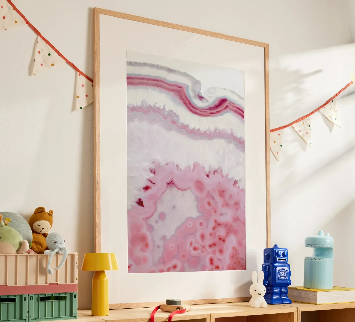 Blush Agate poster by cafelab