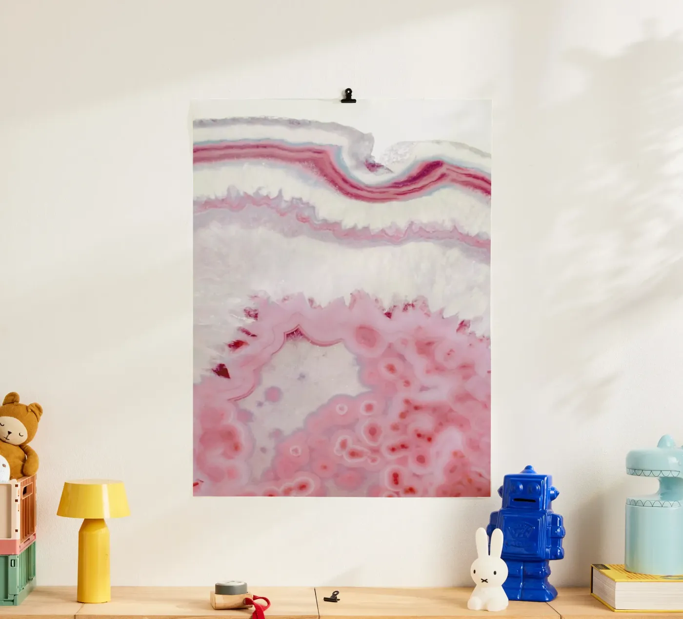 Blush Agate poster by cafelab